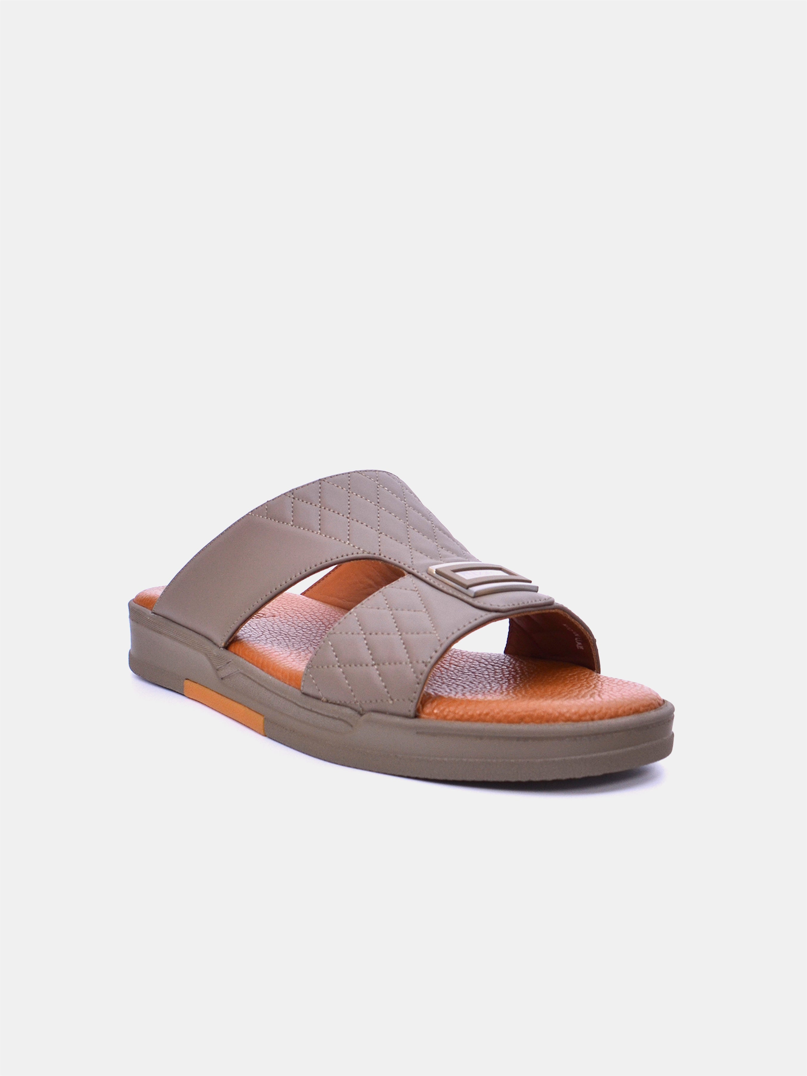 Barjeel Uno MSA138 Men Arabic Sandals #color_Beige