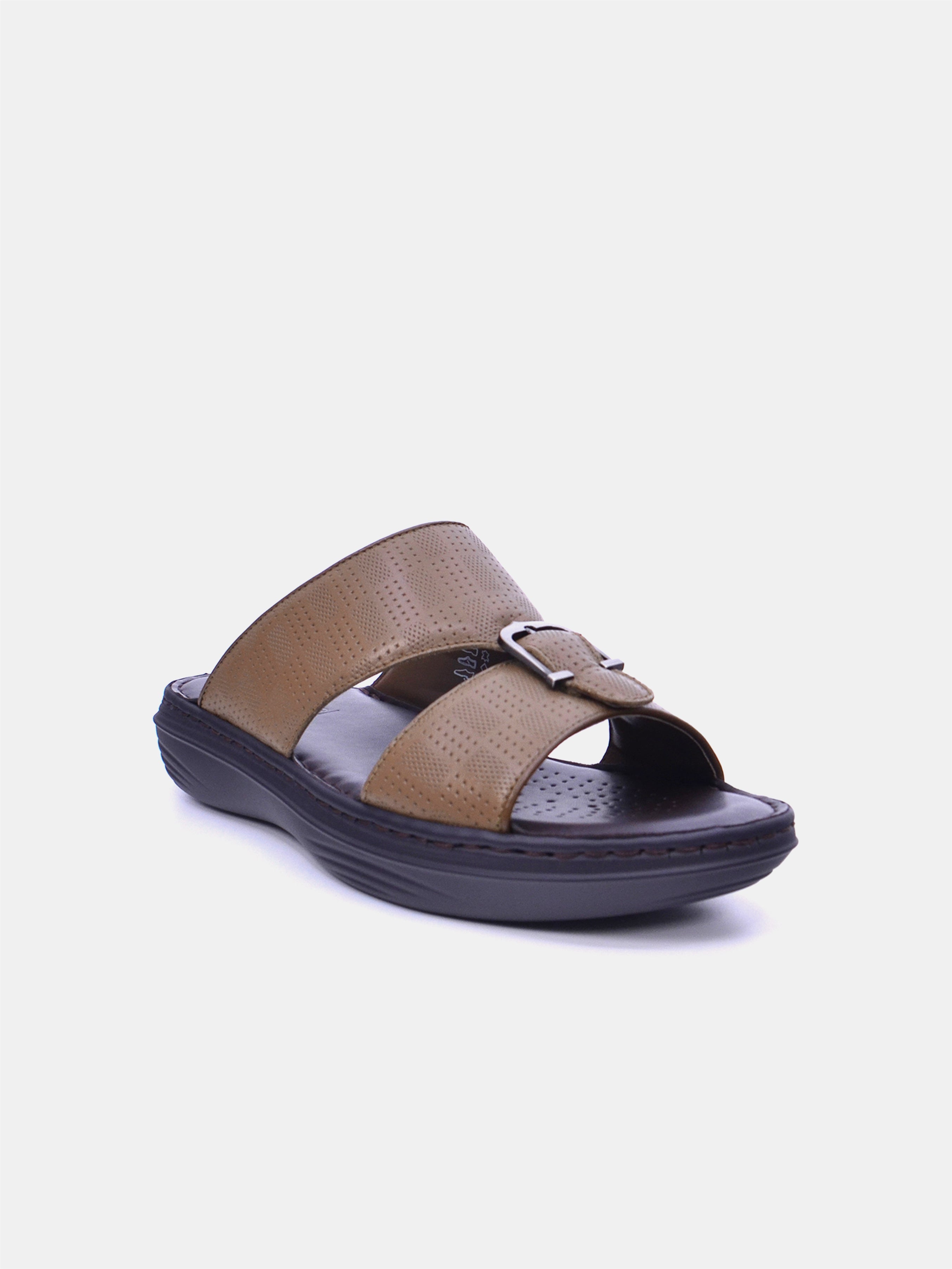 Barjeel Uno 21410-64 Men Arabic Sandals #color_Brown