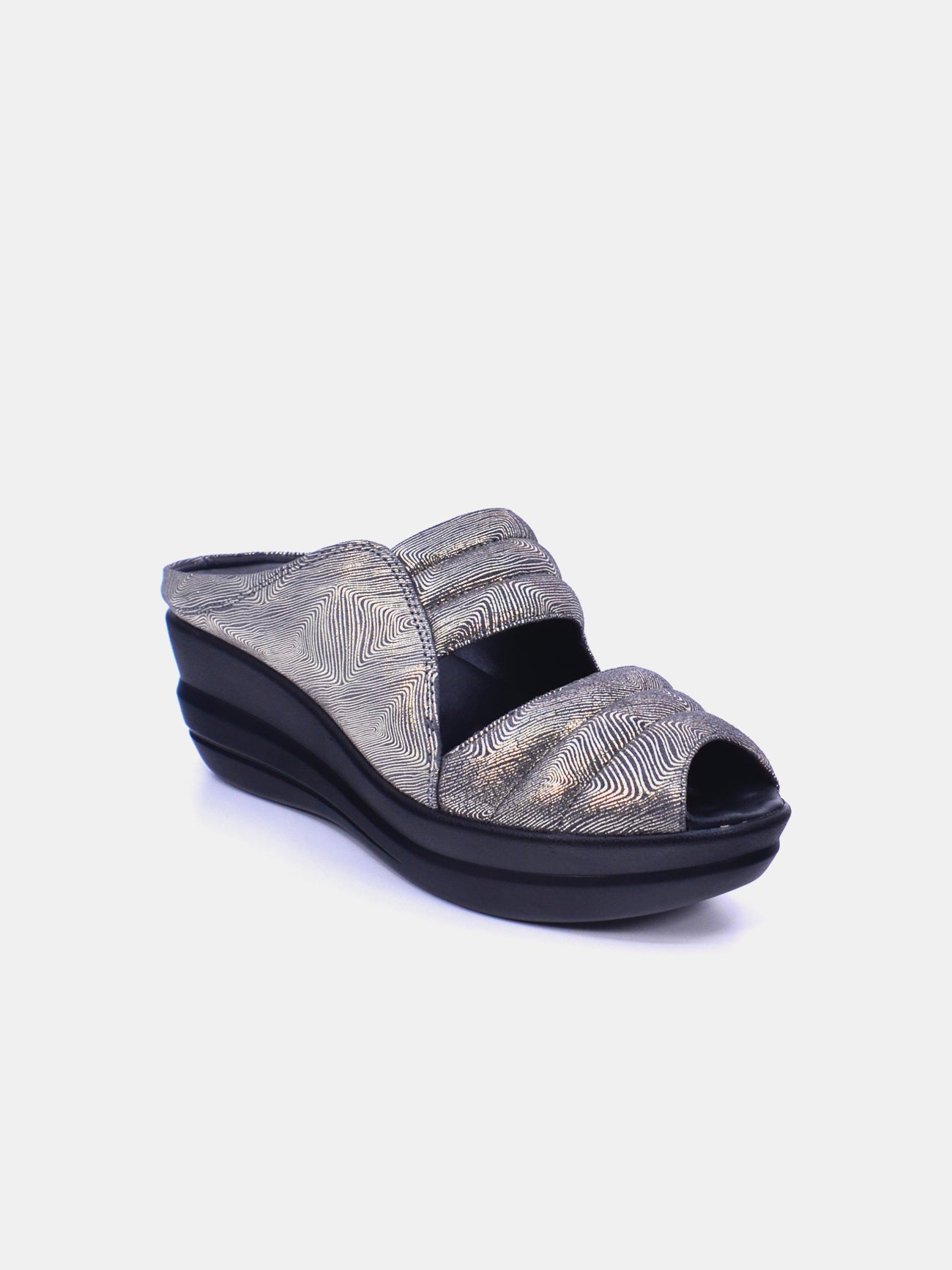 Michelle Morgan 19009-40 Women's Wedge Sandals #color_Gold