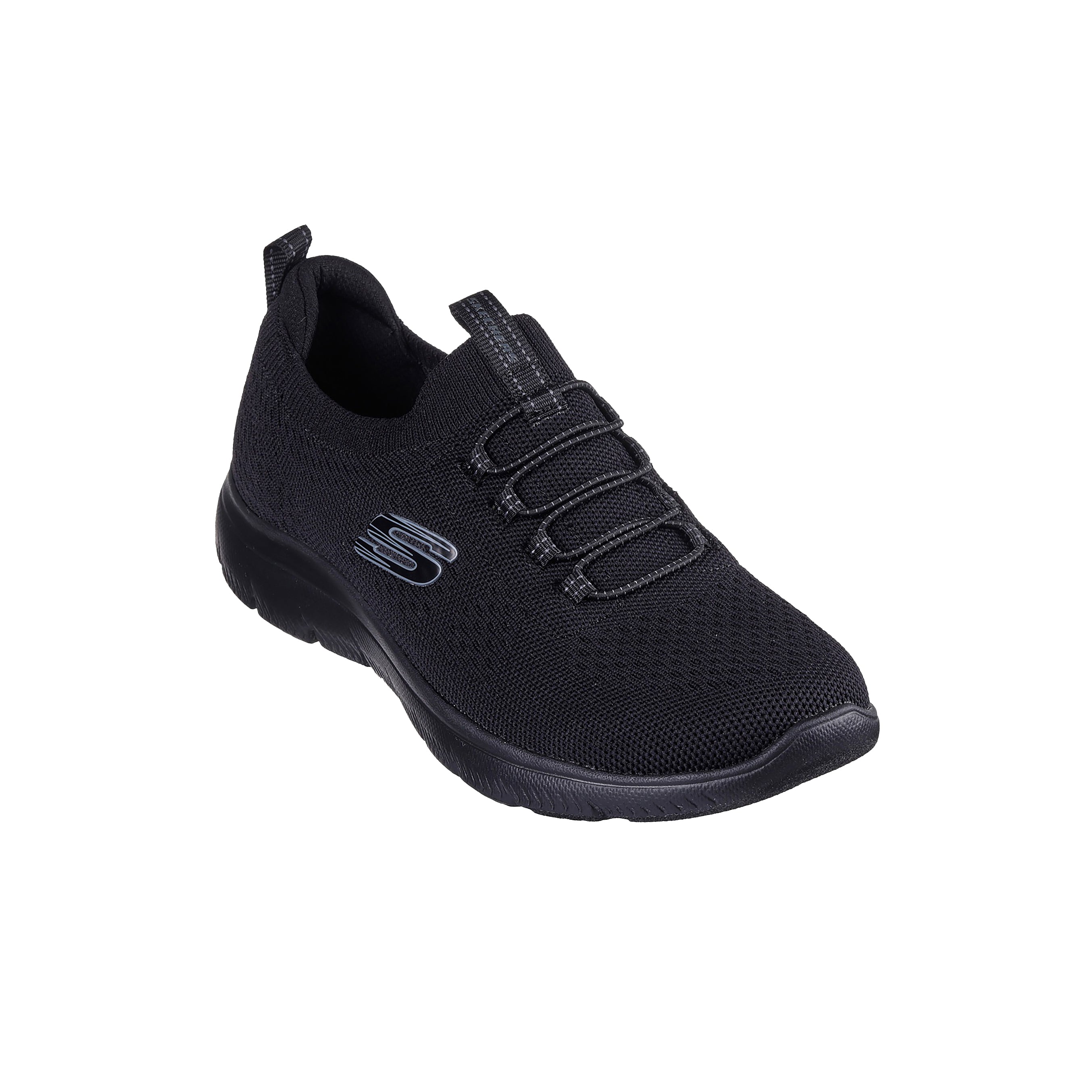 Skechers Women's Summits - Top Player Shoes #color_Black
