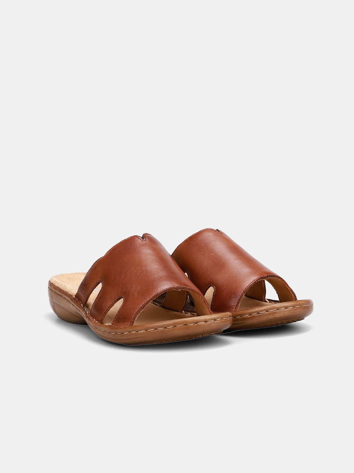 Rieker 60824 Women's Slider Sandals #color_Brown