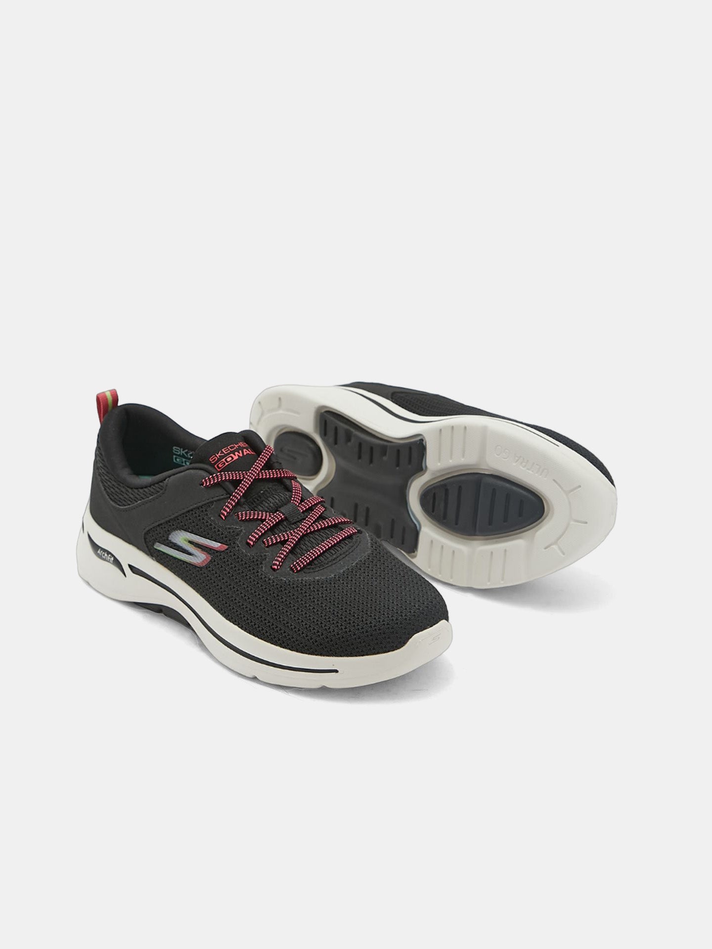Skechers Women's Go Walk Arch Fit-Vibrant Lock #color_Black