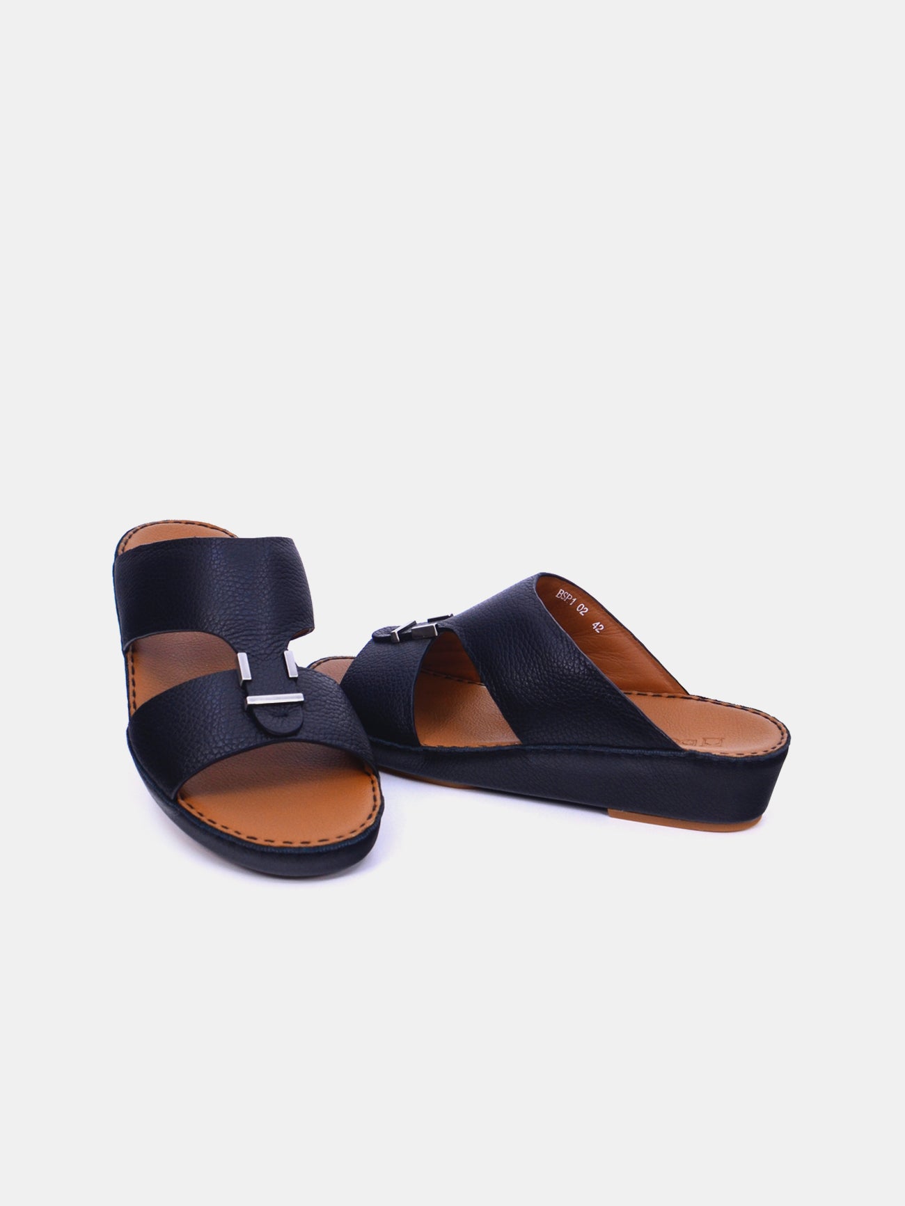 Barjeel Uno BSP1-02 Men's Sandals #color_Black
