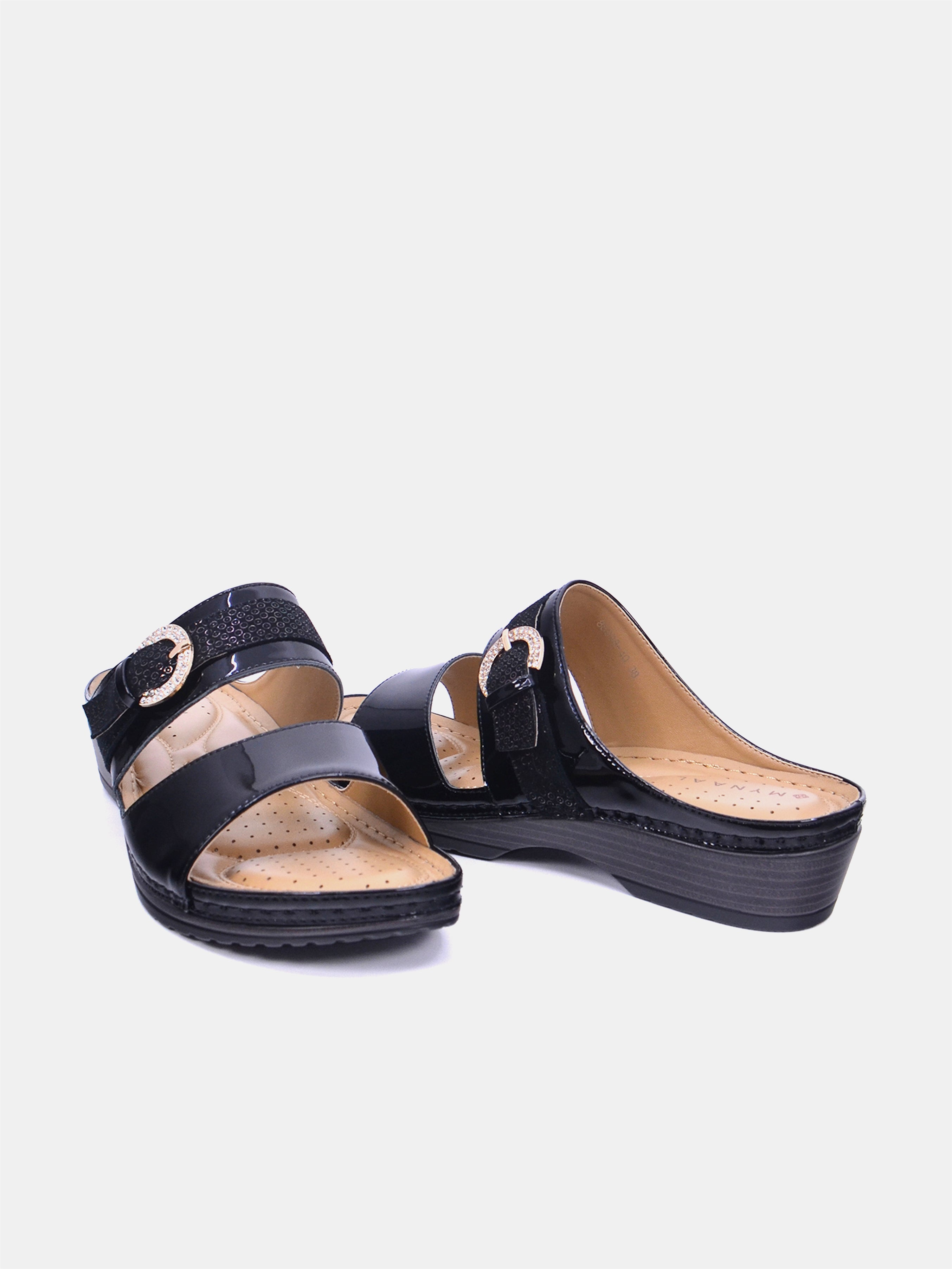 Mynaal Fahima Women's Sandals #color_black