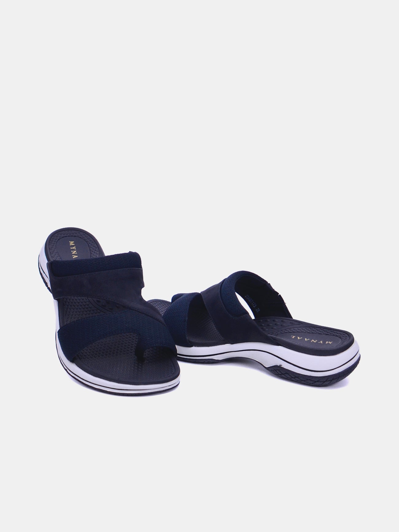 Mynaal Marzelle Women's Flat Sandals #color_Black