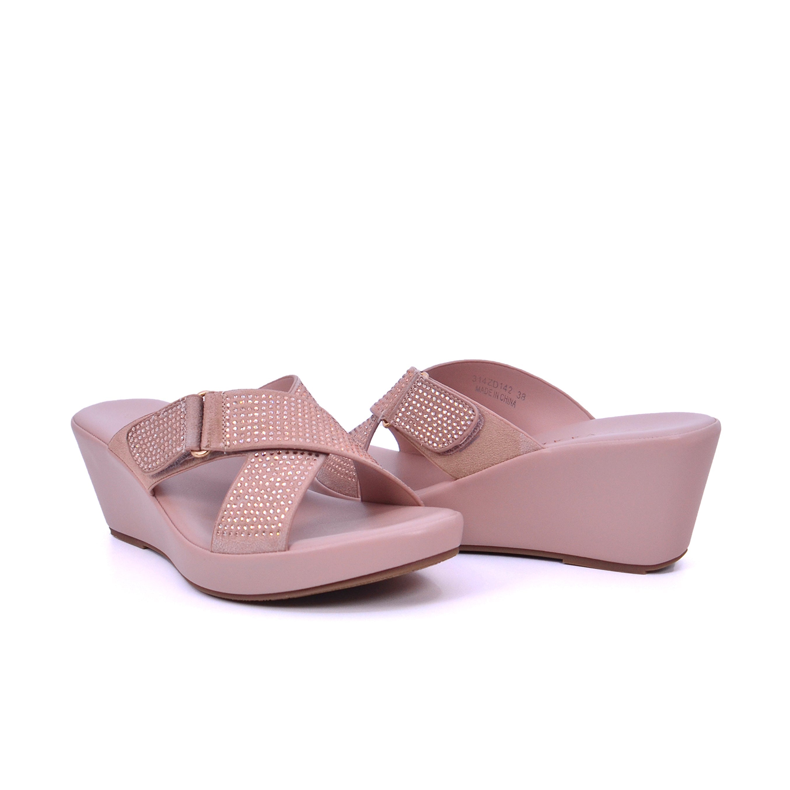 Mynaal 314Zd142 Women's Wedge Sandal #color_Pink