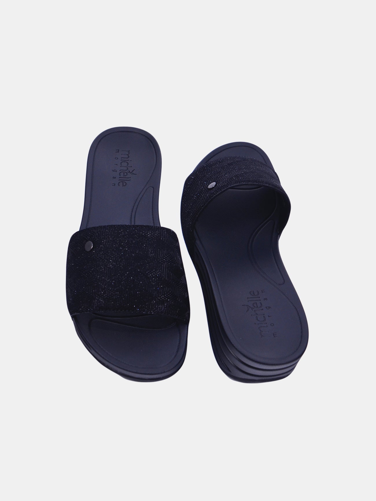Michelle Morgan 214RJ901 Women's Casual Sandals #color_Black