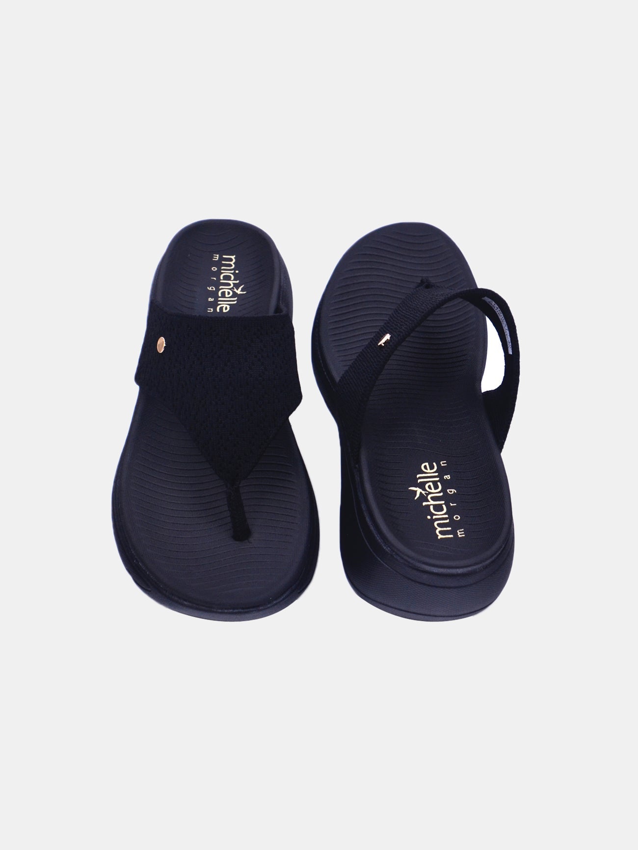 Michelle Morgan 214RJ531 Women's Casual Sandals #color_Black