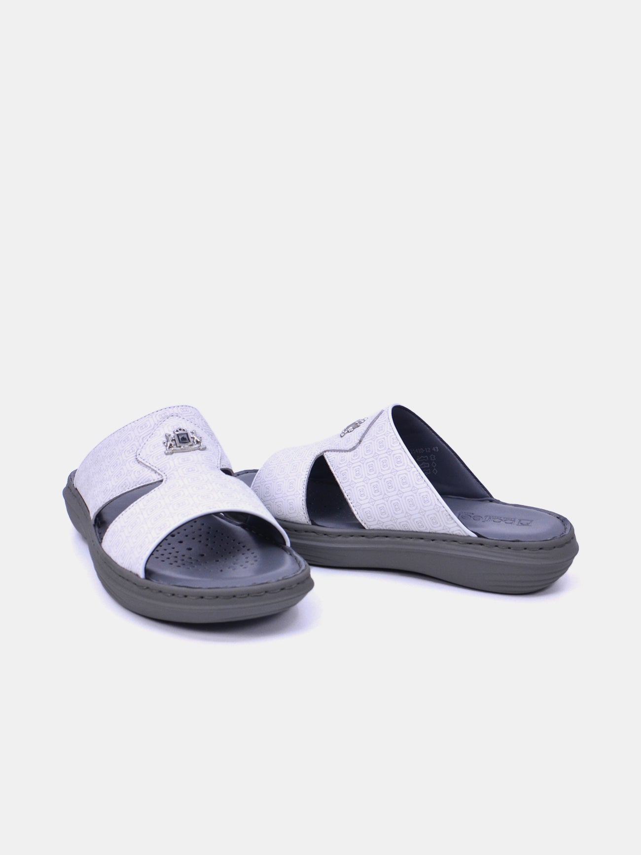 Barjeel Uno 21410-12 Men's Arabic Sandals #color_White