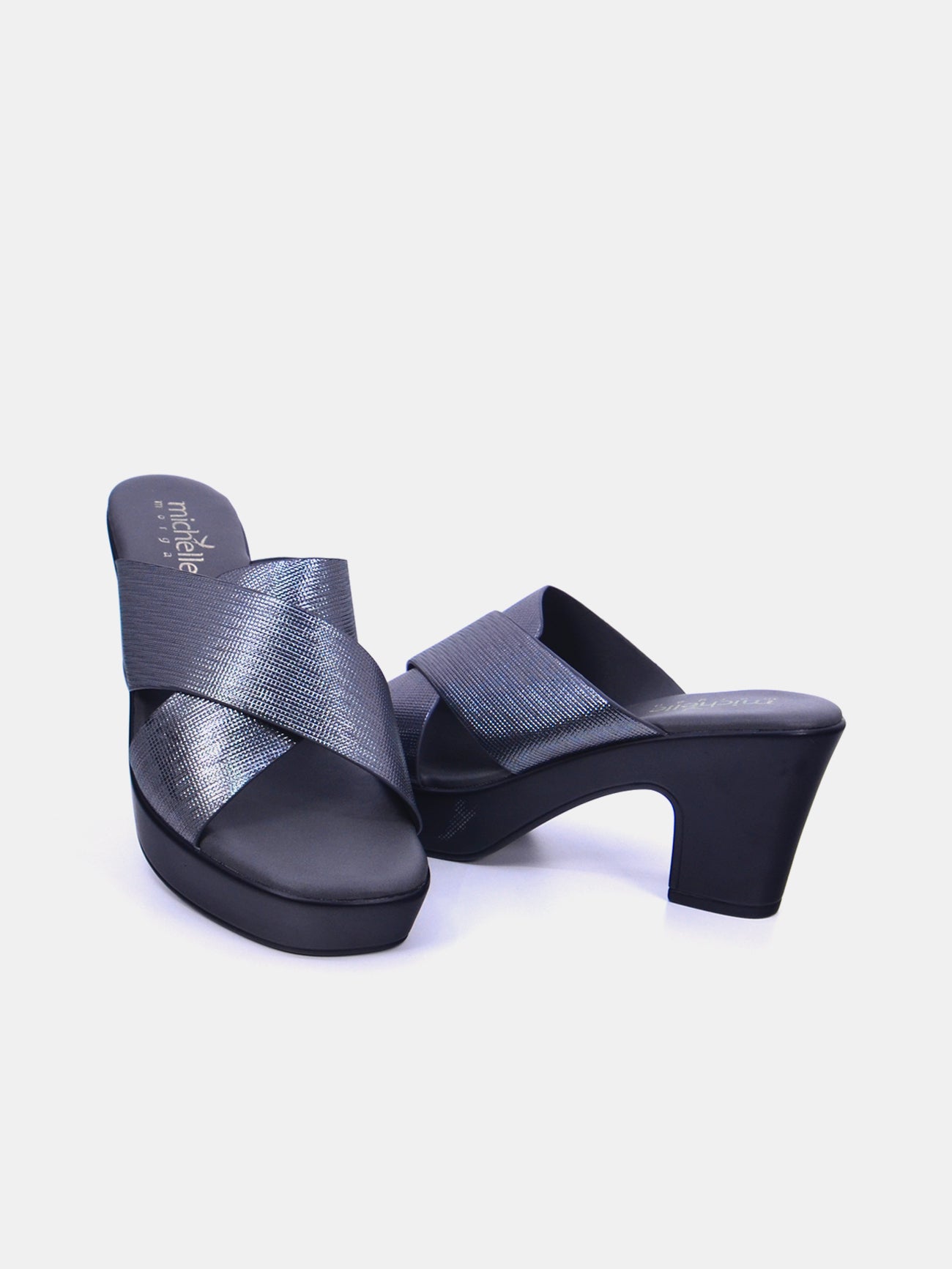 Michelle Morgan 014RJ853 Women's Heeled Sandals #color_Gray