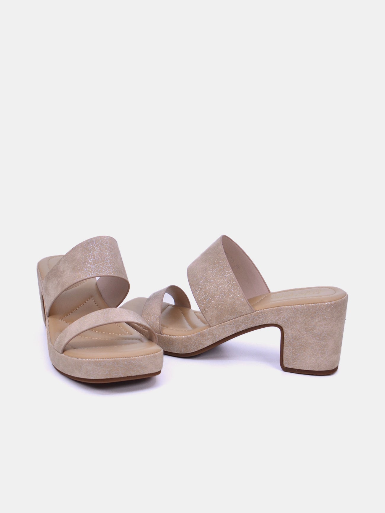 Michelle Morgan 314ZD23D Women's Heeled Sandals #color_Beige