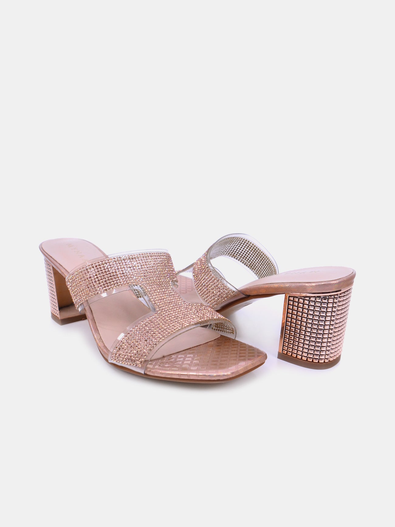 Mynaal Veda Women's Block Heel Sandals #color_Beige
