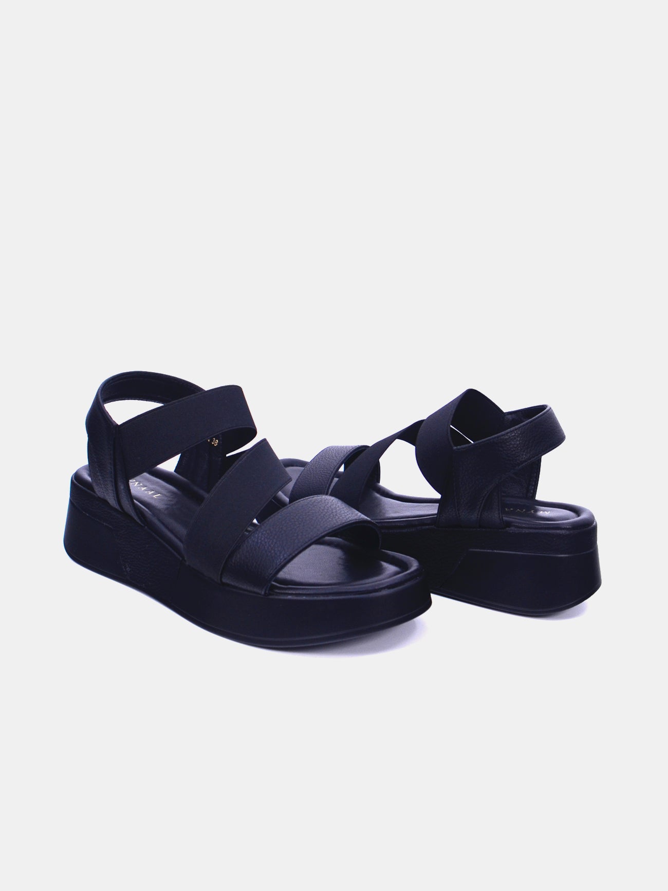 Mynaal Novalette Women's Flatform Sandals #color_Black