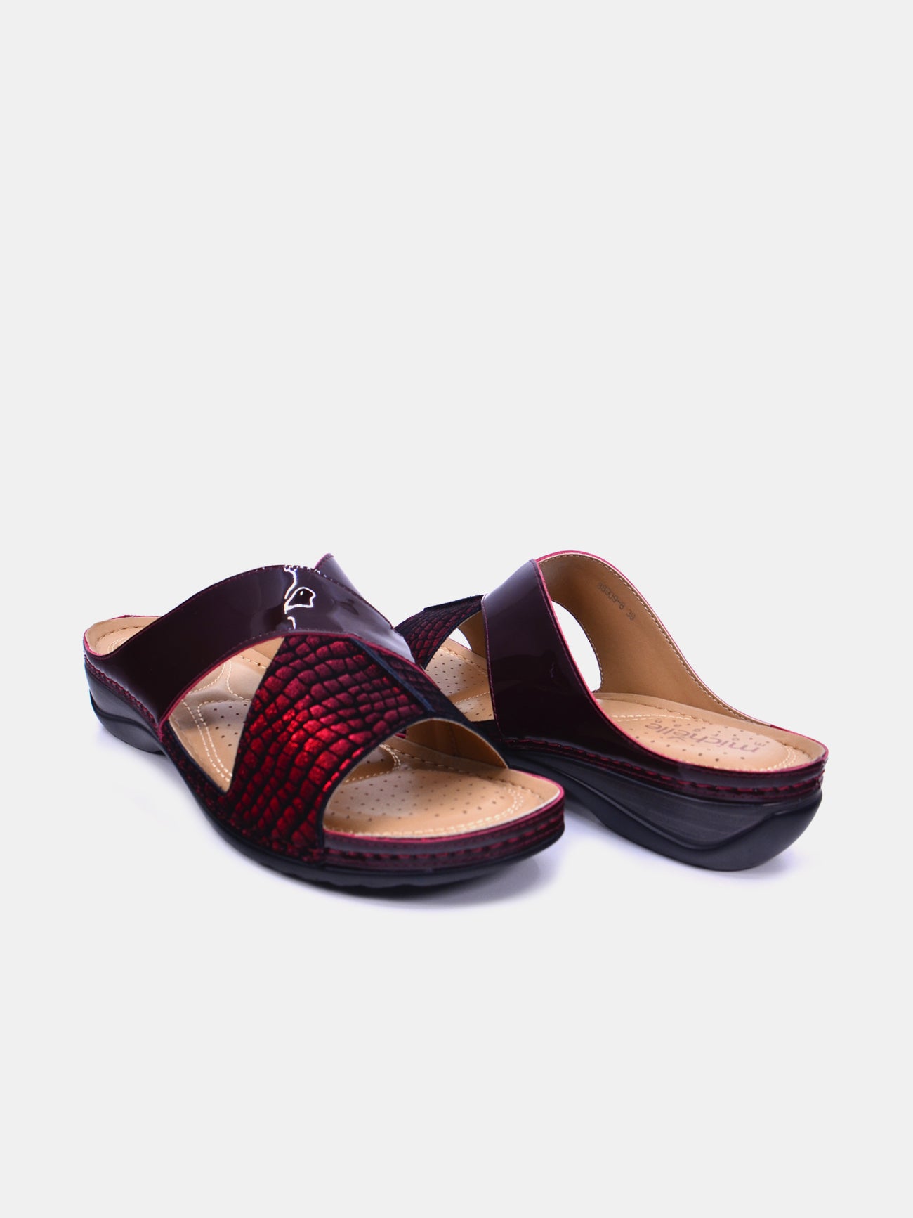 Michelle Morgan 88909-8 Women's Sandals #color_Maroon