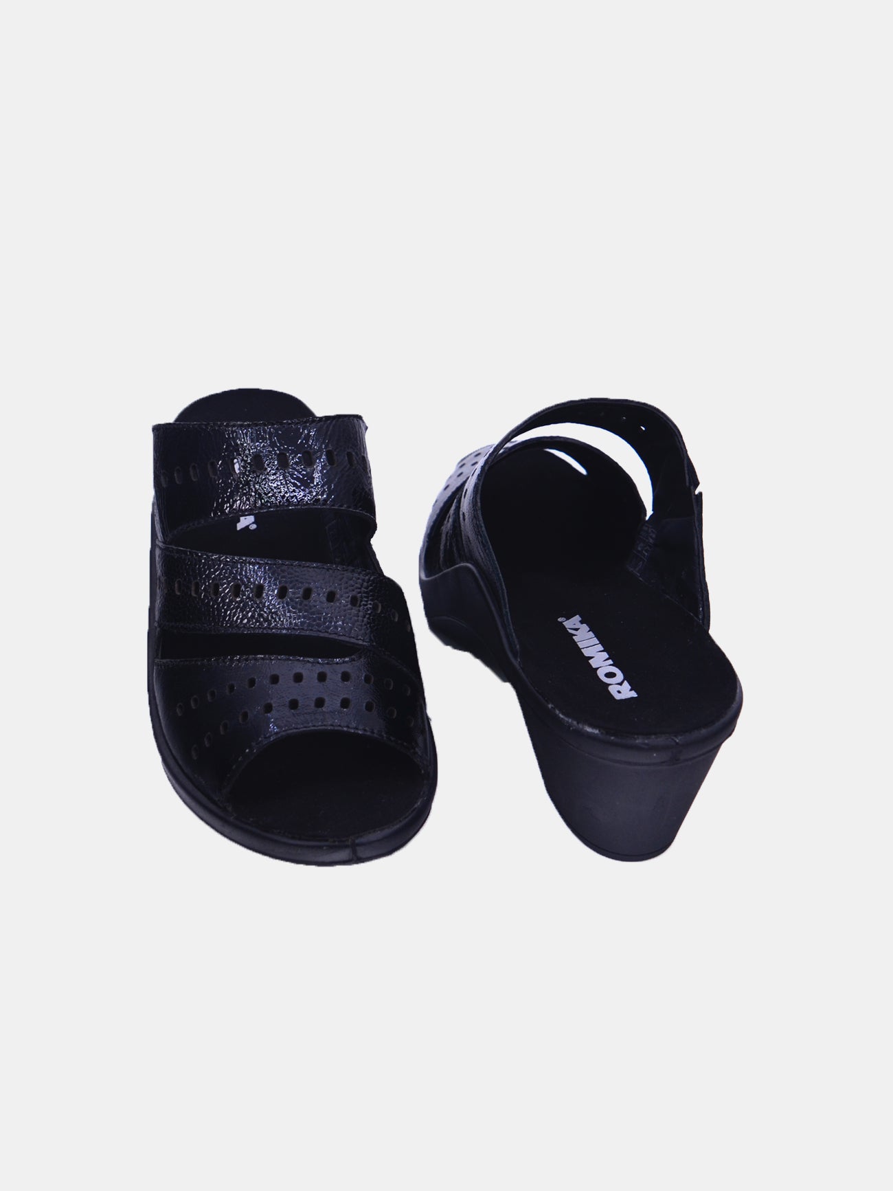 Romika 27162-AR544 Heel Sandals #color_Black