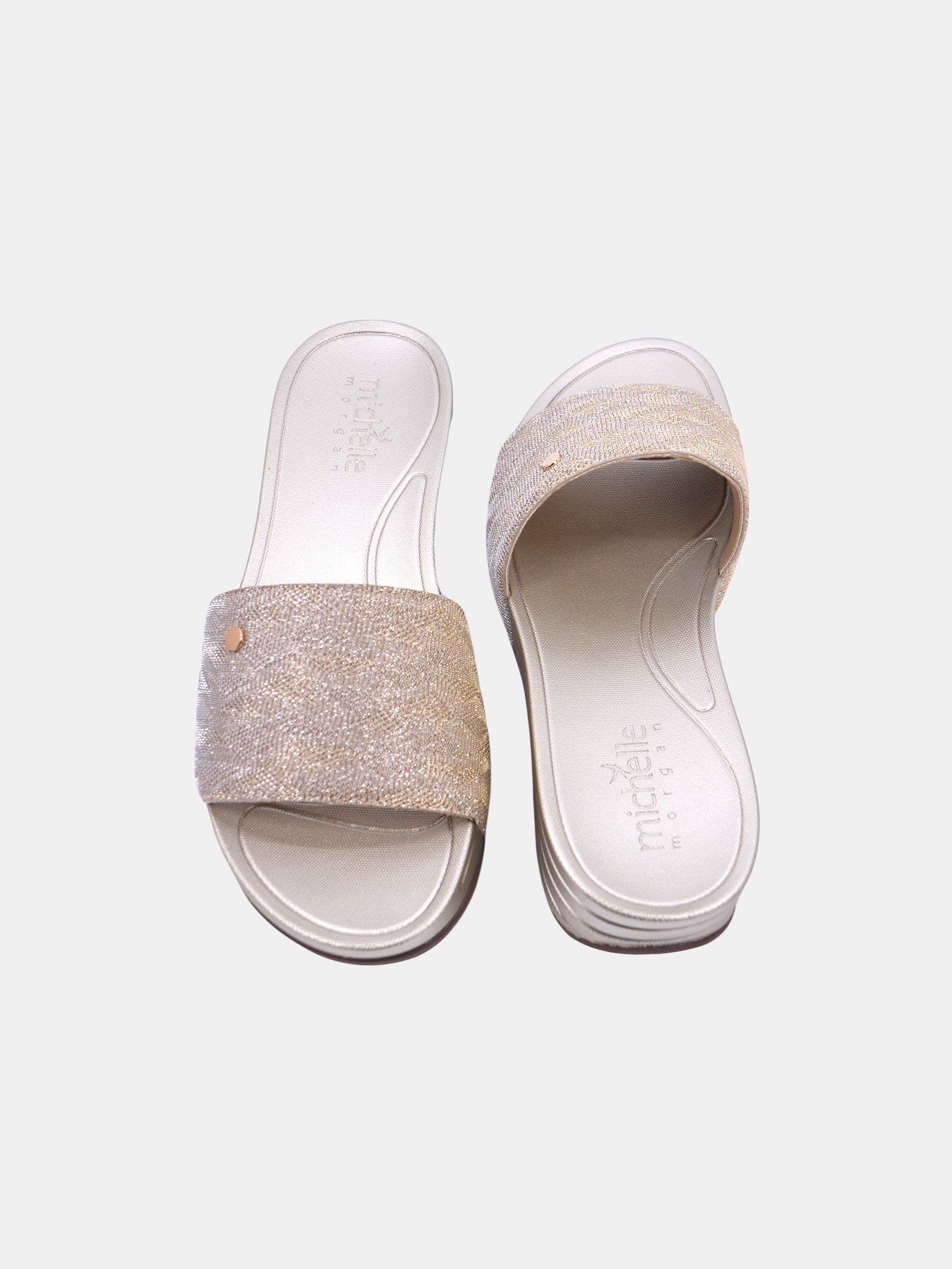 Michelle Morgan 214RJ901 Women's Casual Sandals #color_Gold