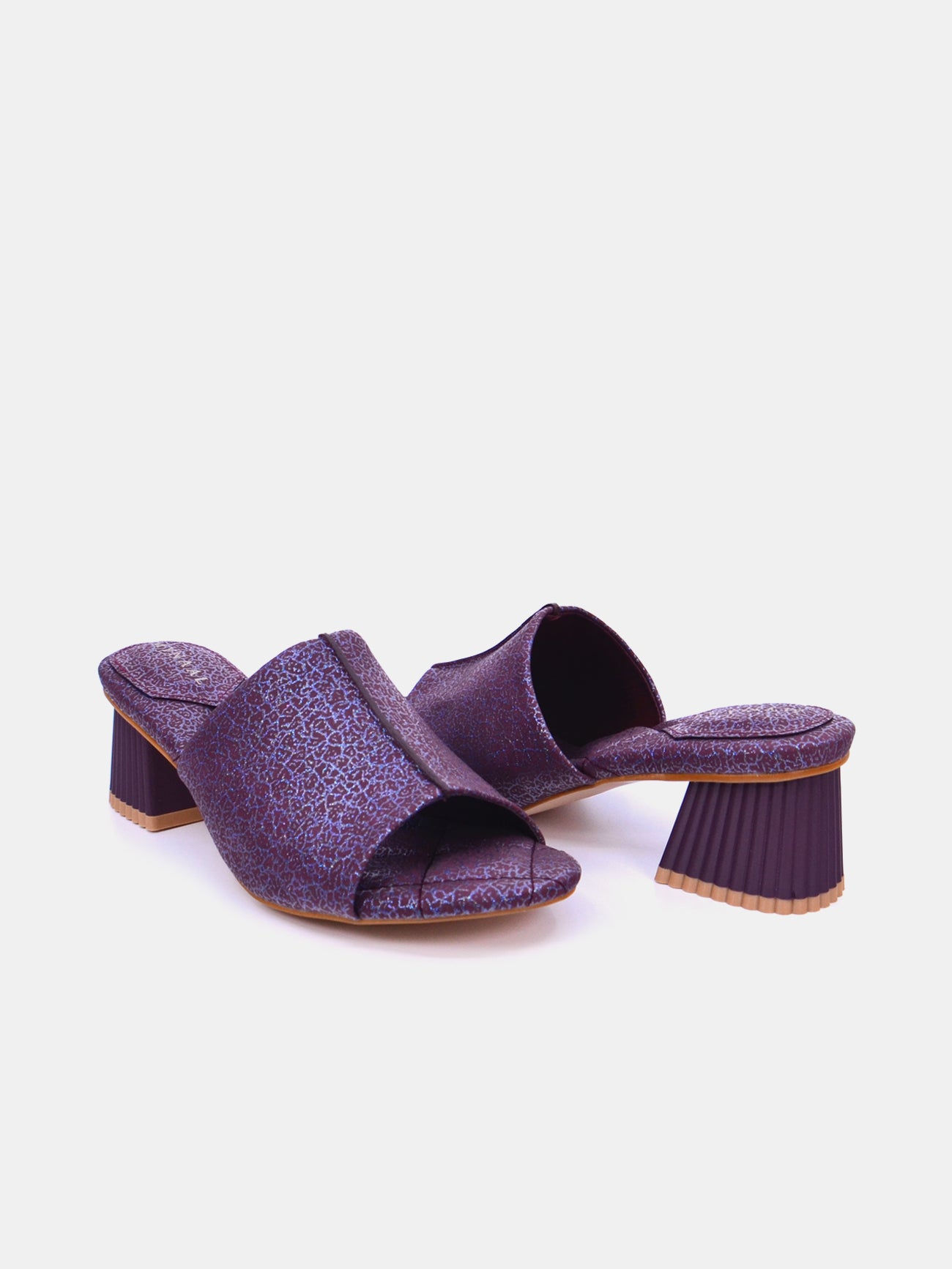 Mynaal Omira Women's Block Heel Sandals #color_Maroon