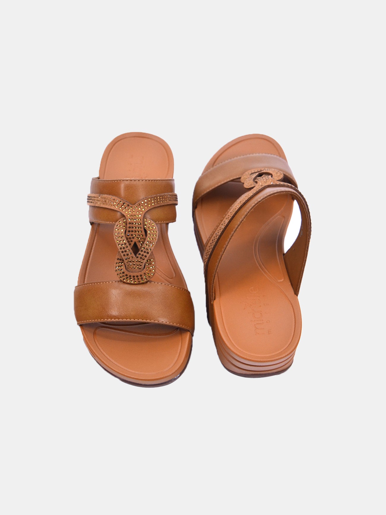 Michelle Morgan 214RJ913 Women's Casual Sandals #color_Tan