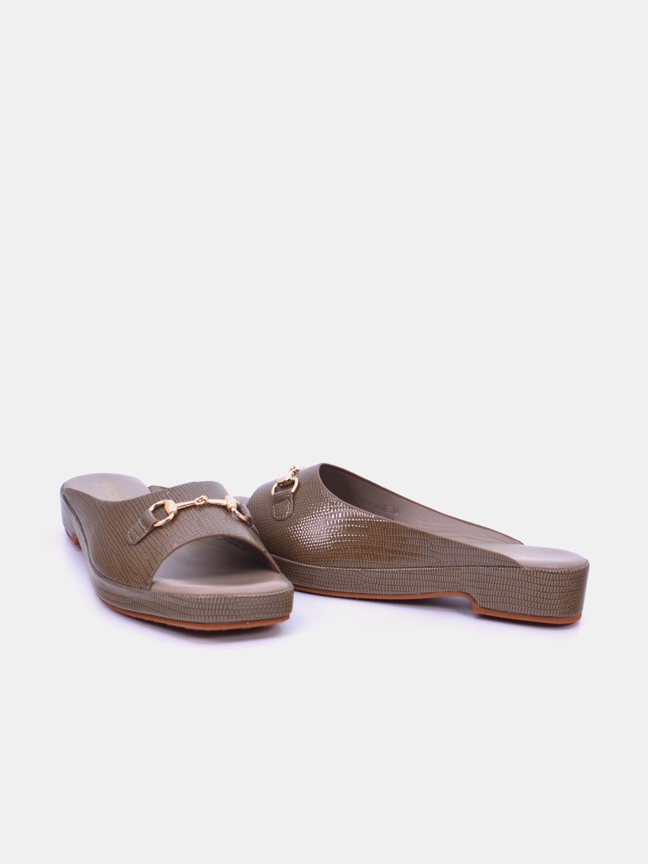 Michelle Morgan 114RJ93E Women's Flat Sandals #color_Brown