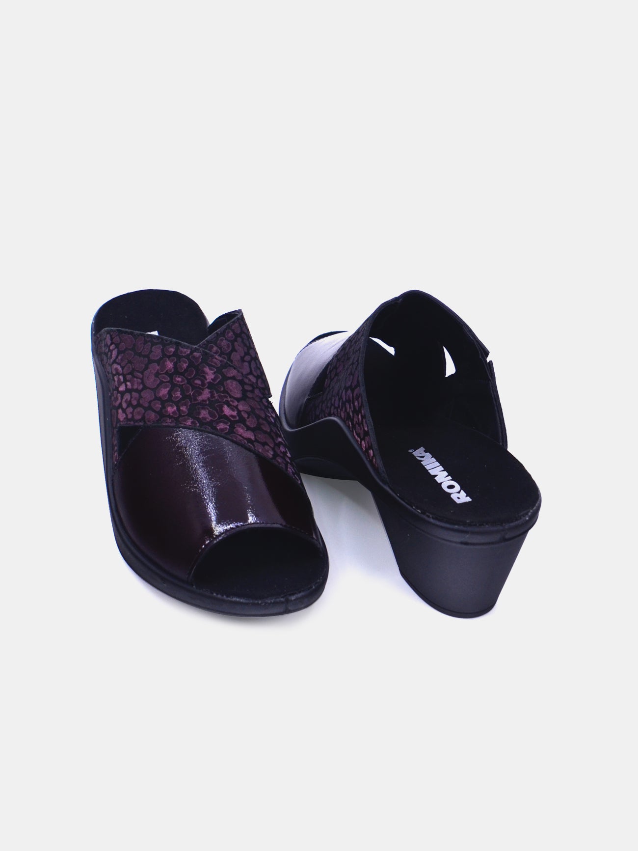Romika 27163-AR552 Heel Sandals #color_Maroon