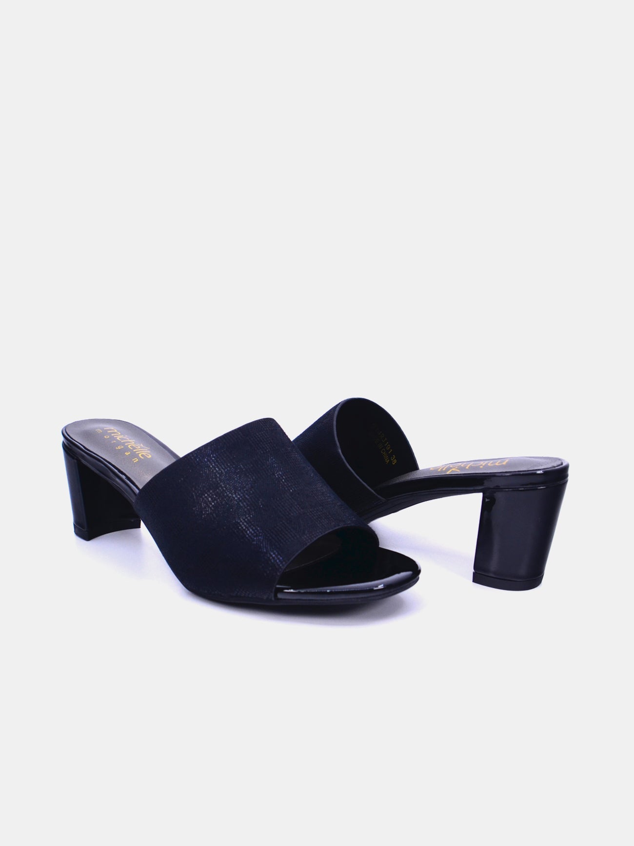 Michelle Morgan 914RJ191 Women's Heeled Sandals #color_Black