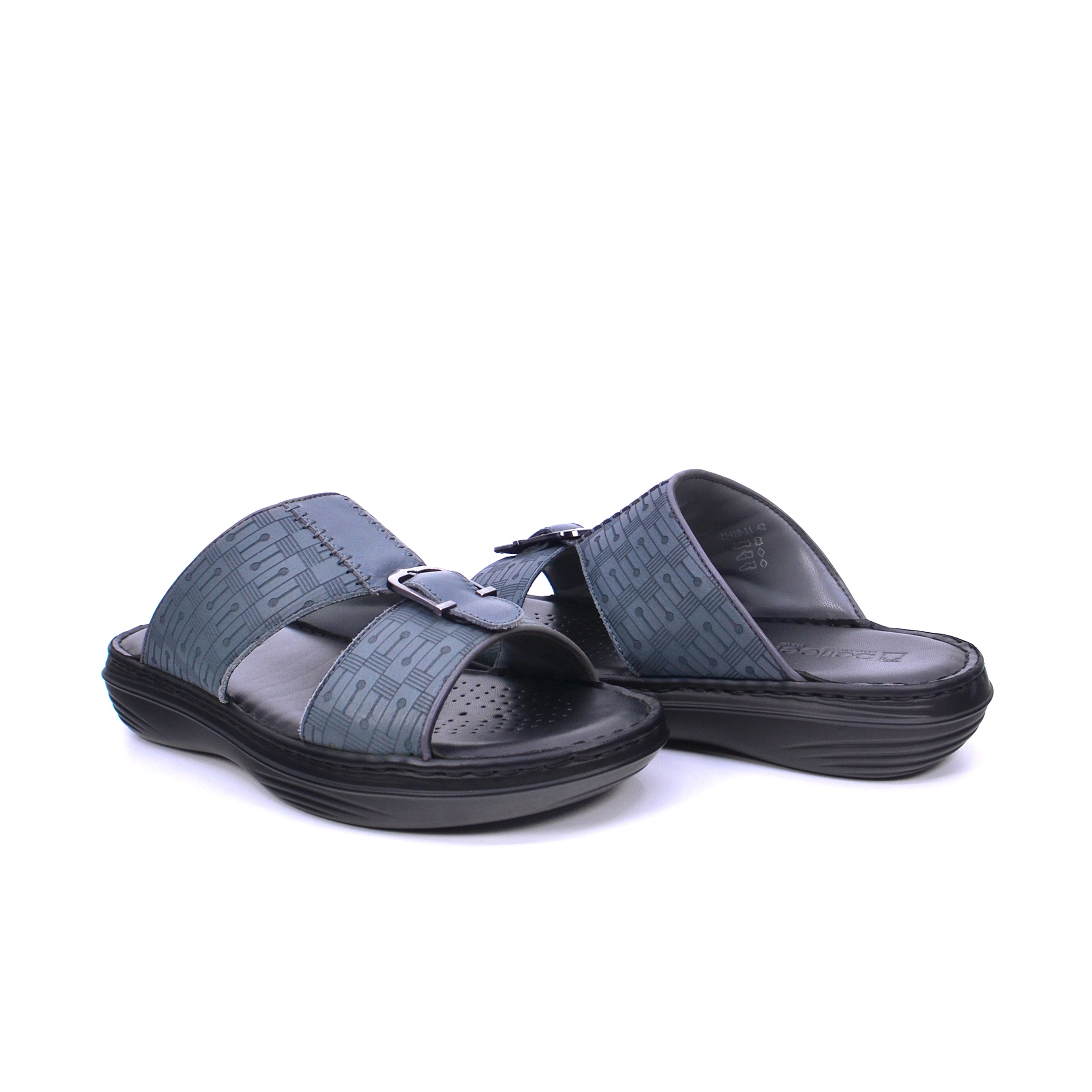 Barjeel Uno 21410-11 Men's Arabic Sandals #color_Gray