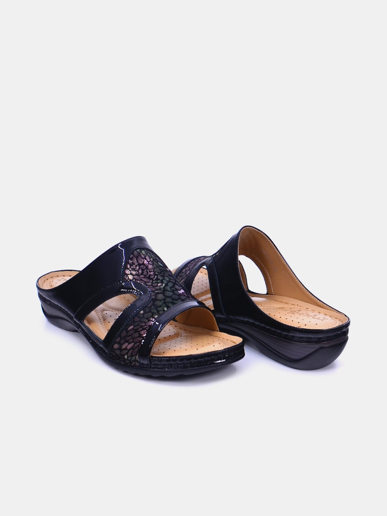 Michelle Morgan 88909-26 Women's Flat Sandals #color_Gray