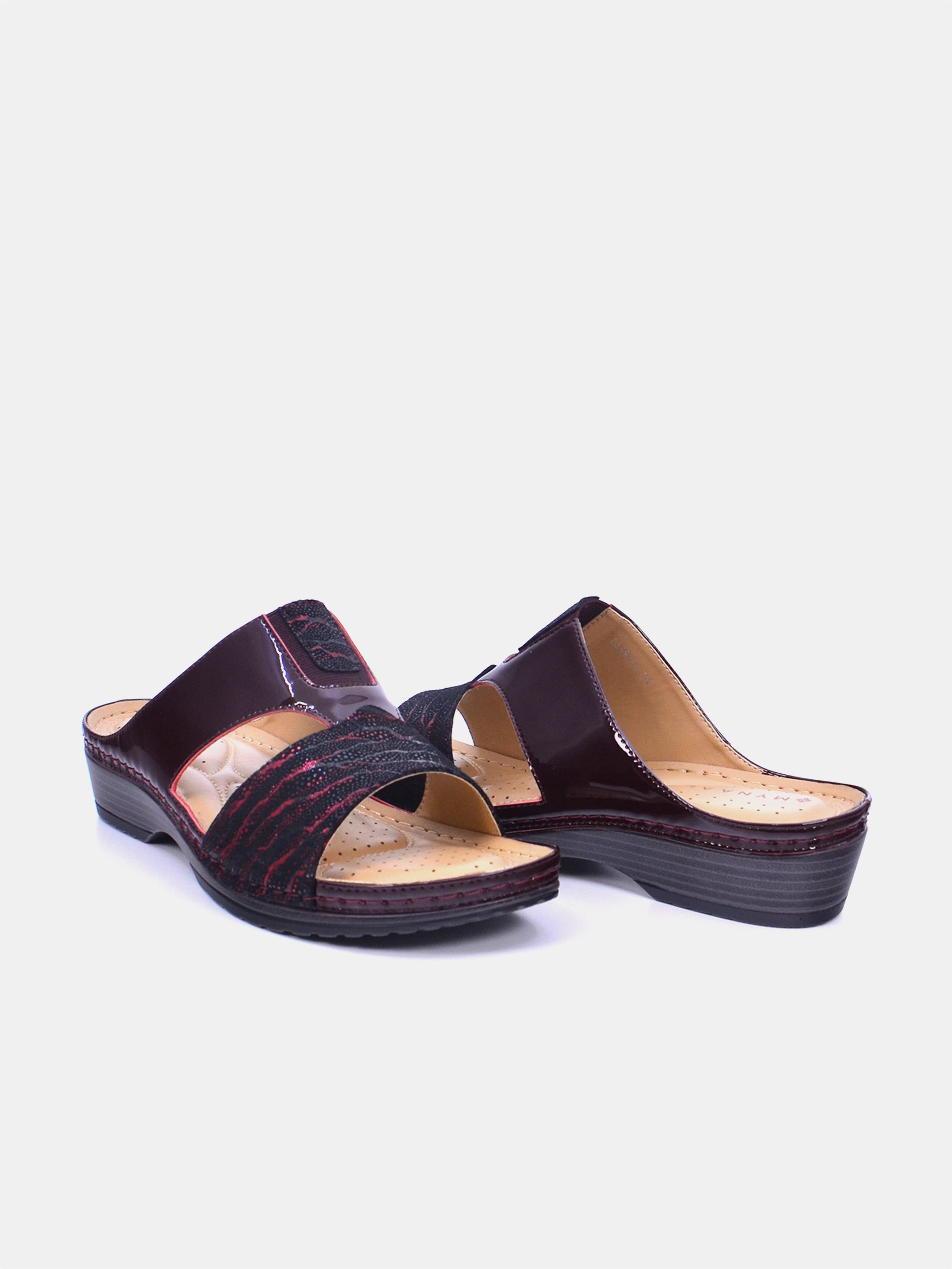 Mynaal Fariah Women's Sandals #color_maroon