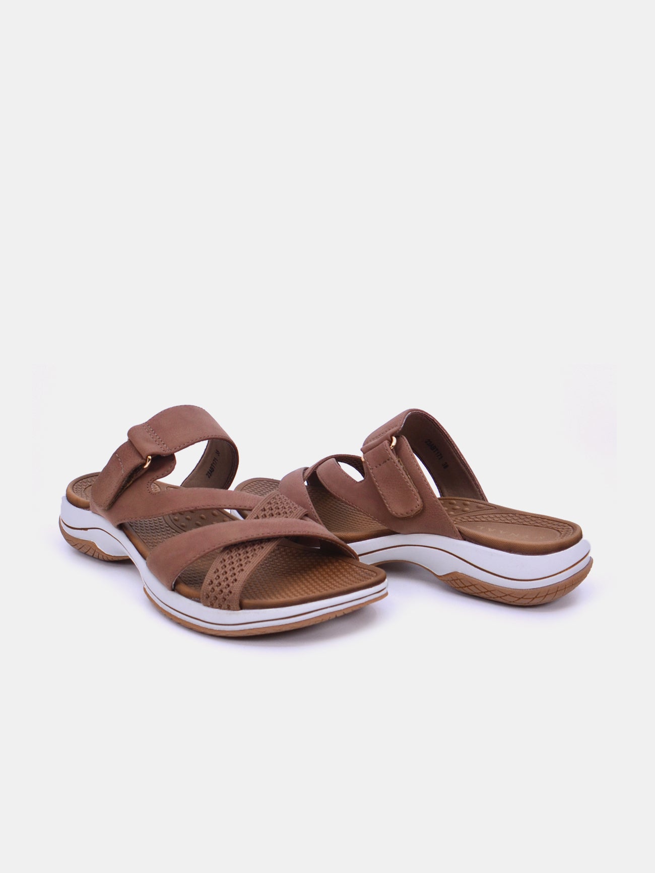 Mynaal Solara Women's Flat Sandals #color_Brown