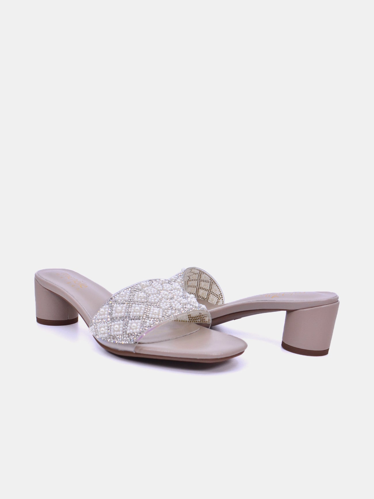 Michelle Morgan 214JH501 Women's Heeled Sandals #color_White