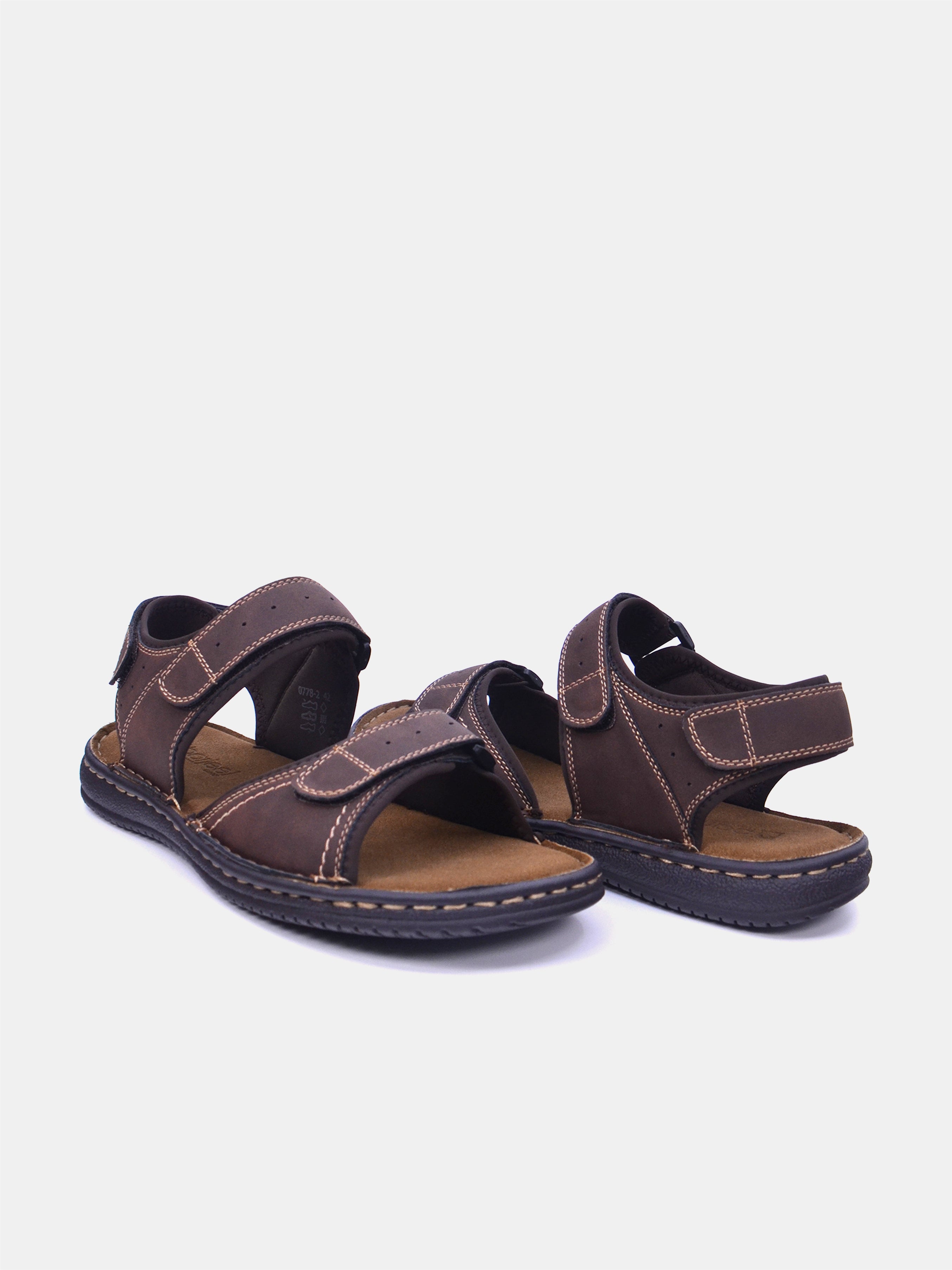 Barjeel Uno 0778-1 Men Casual Sandals #color_Brown