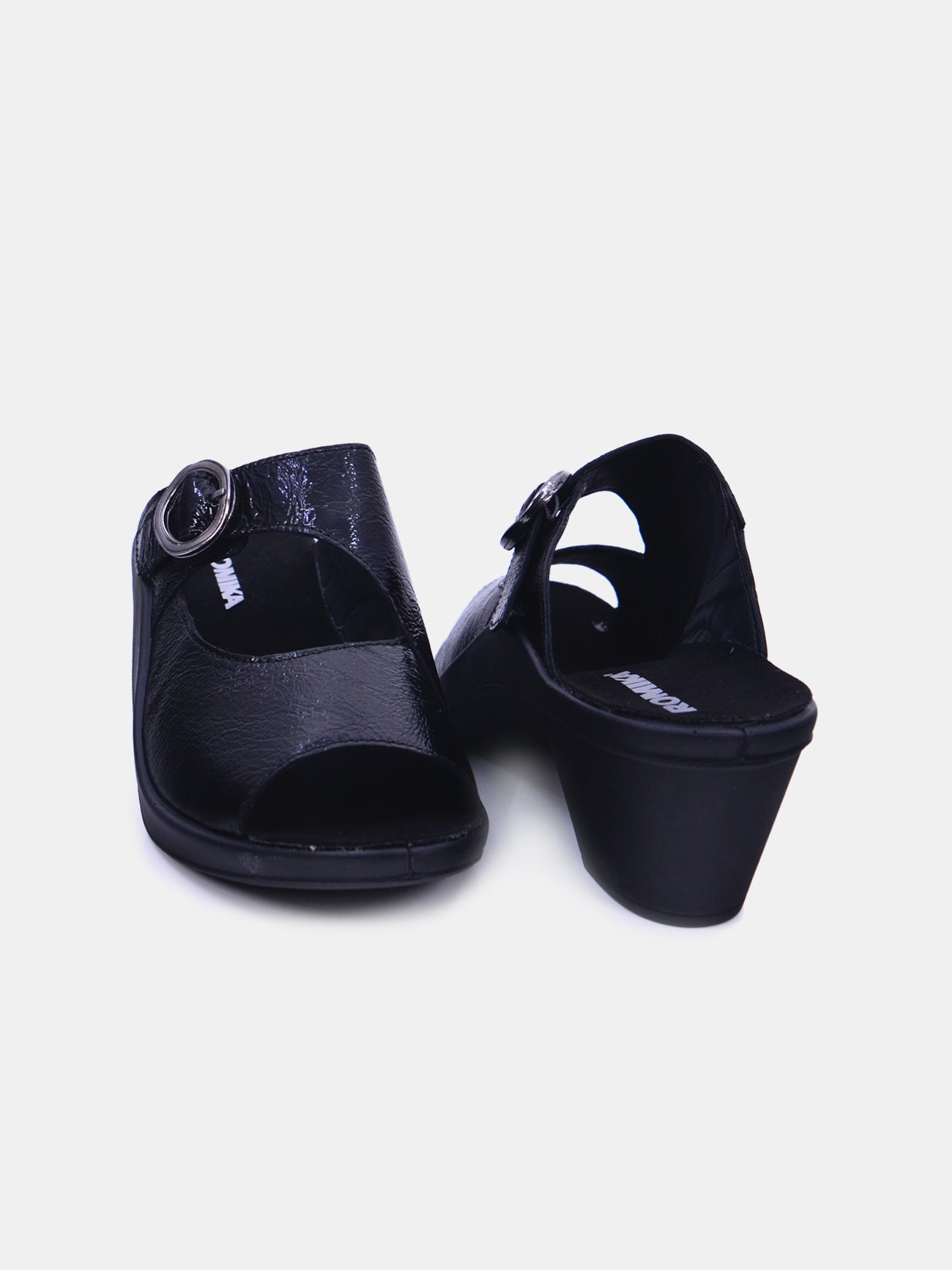 Romika 27161-AR419 Heel Sandals #color_Black