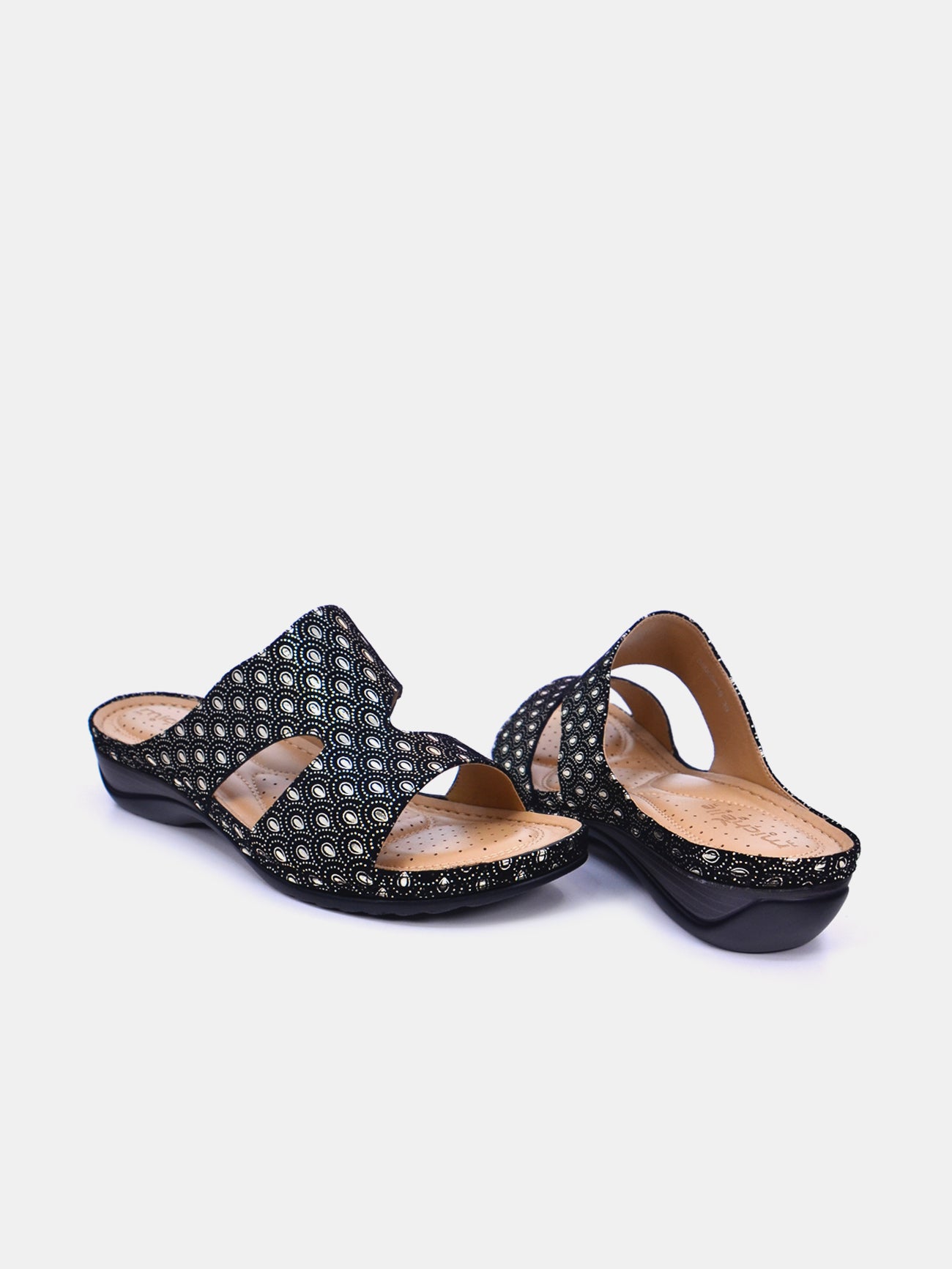 Michelle Morgan 88909-19 Women's Flat Sandals #color_Gold