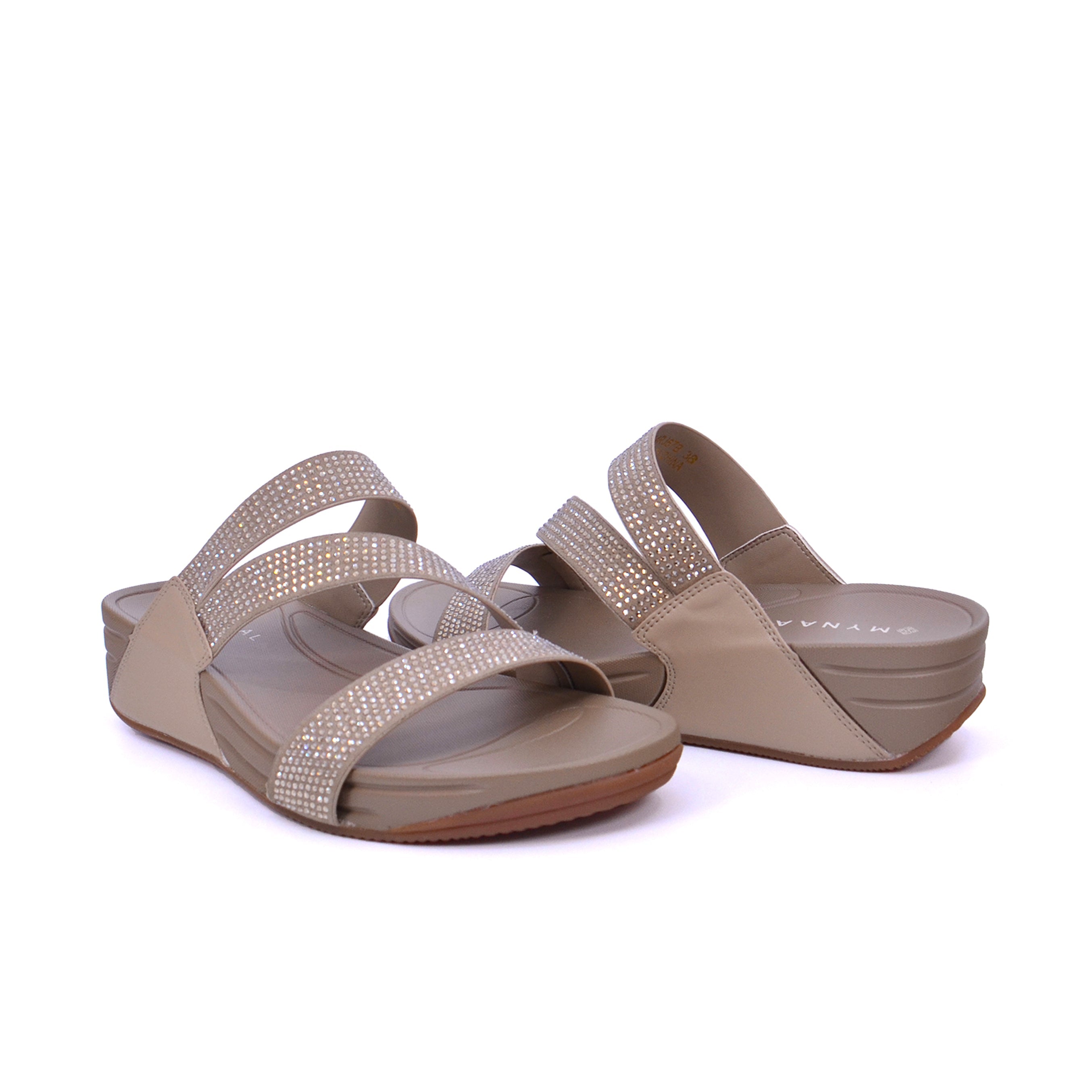 Mynaal 414Rj67B Women's Flat Sandal #color_Beige