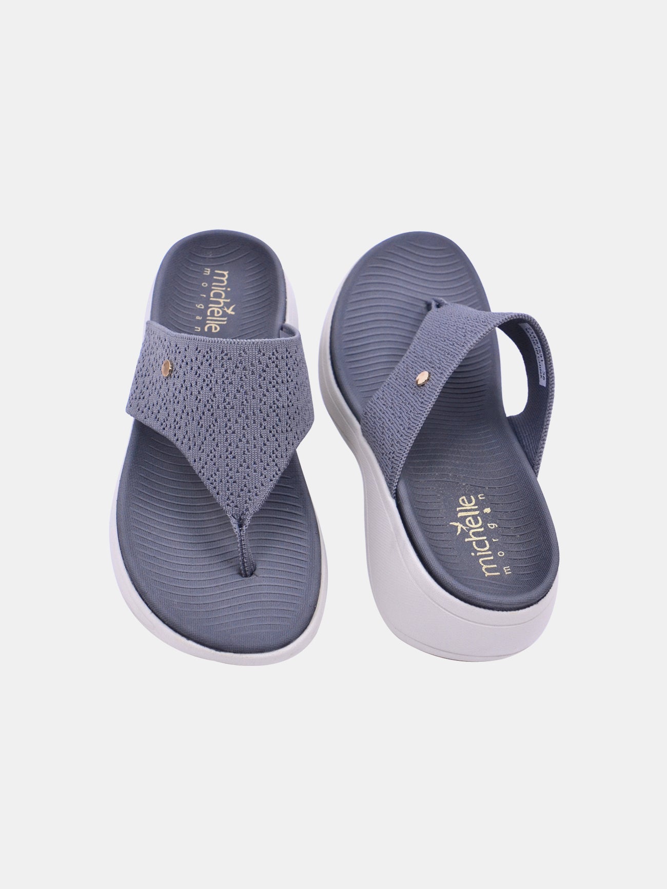 Michelle Morgan 214RJ532 Women's Casual Sandals #color_Gray
