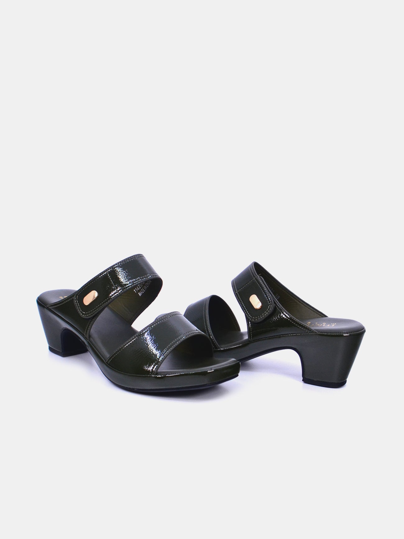 Michelle Morgan 114ZD121 Women's Heeled Sandals #color_Green