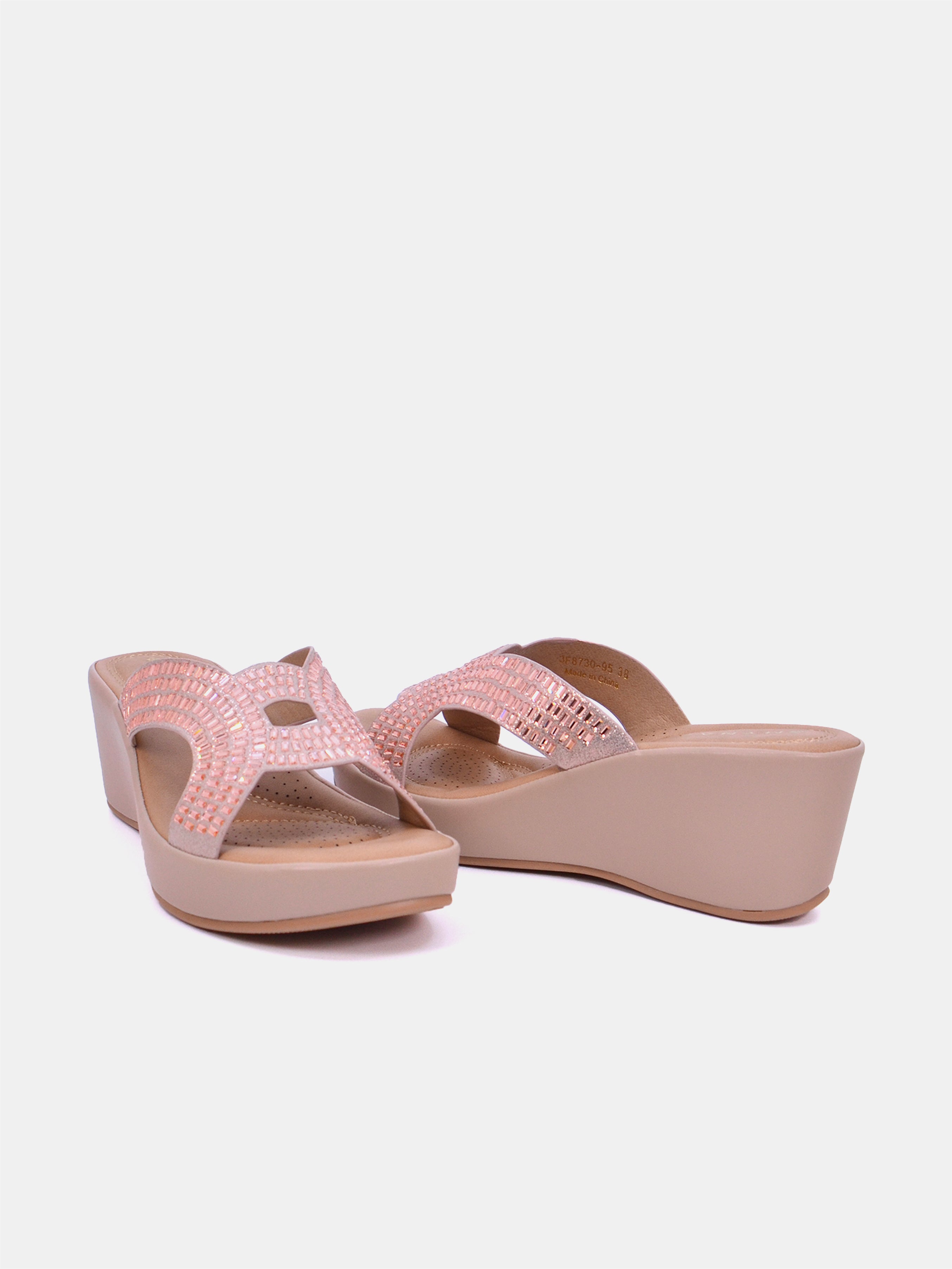 Mynaal Ayzara Women's Sandals #color_rose gold