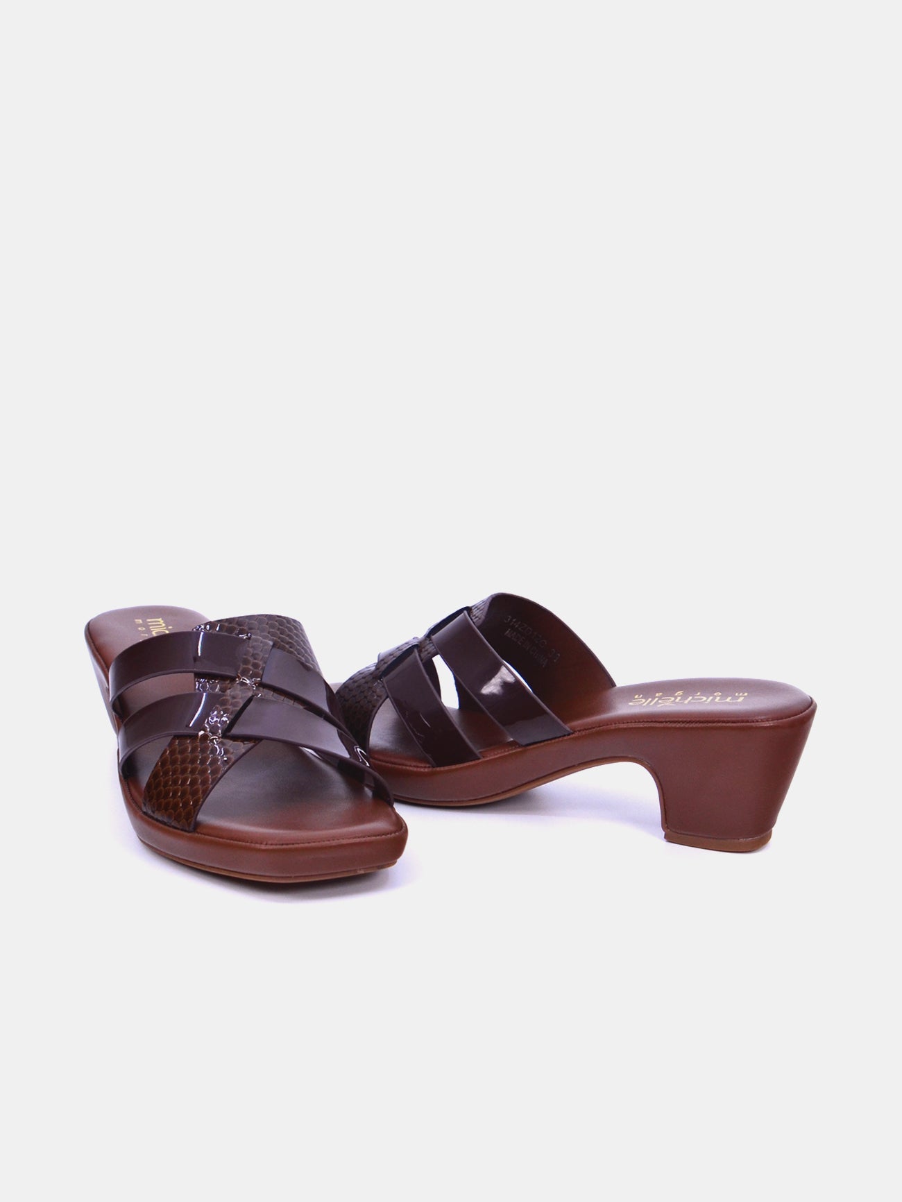 Michelle Morgan 314ZD12C Women's Heeled Sandals #color_Brown