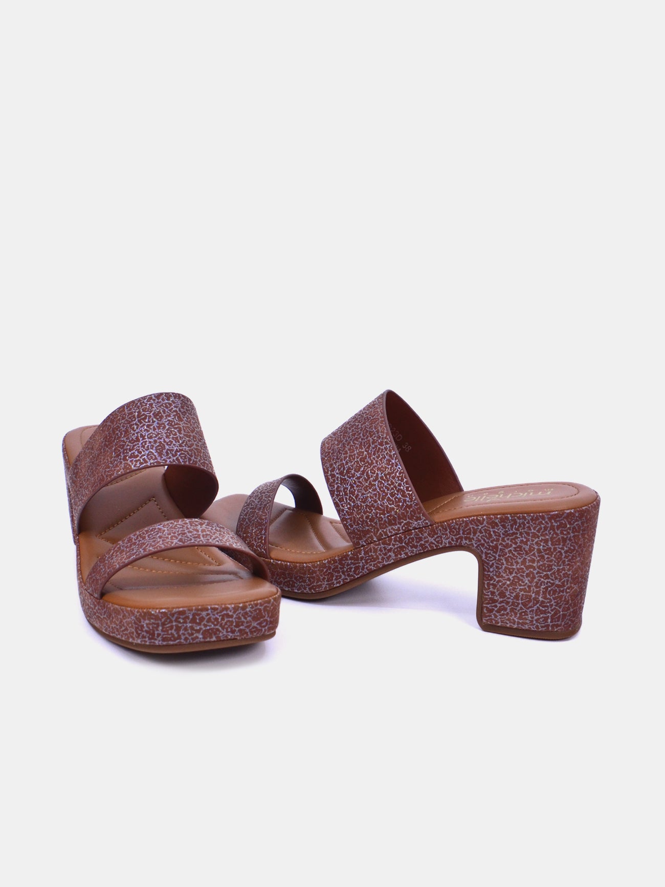 Michelle Morgan 314ZD23D Women's Heeled Sandals #color_Brown