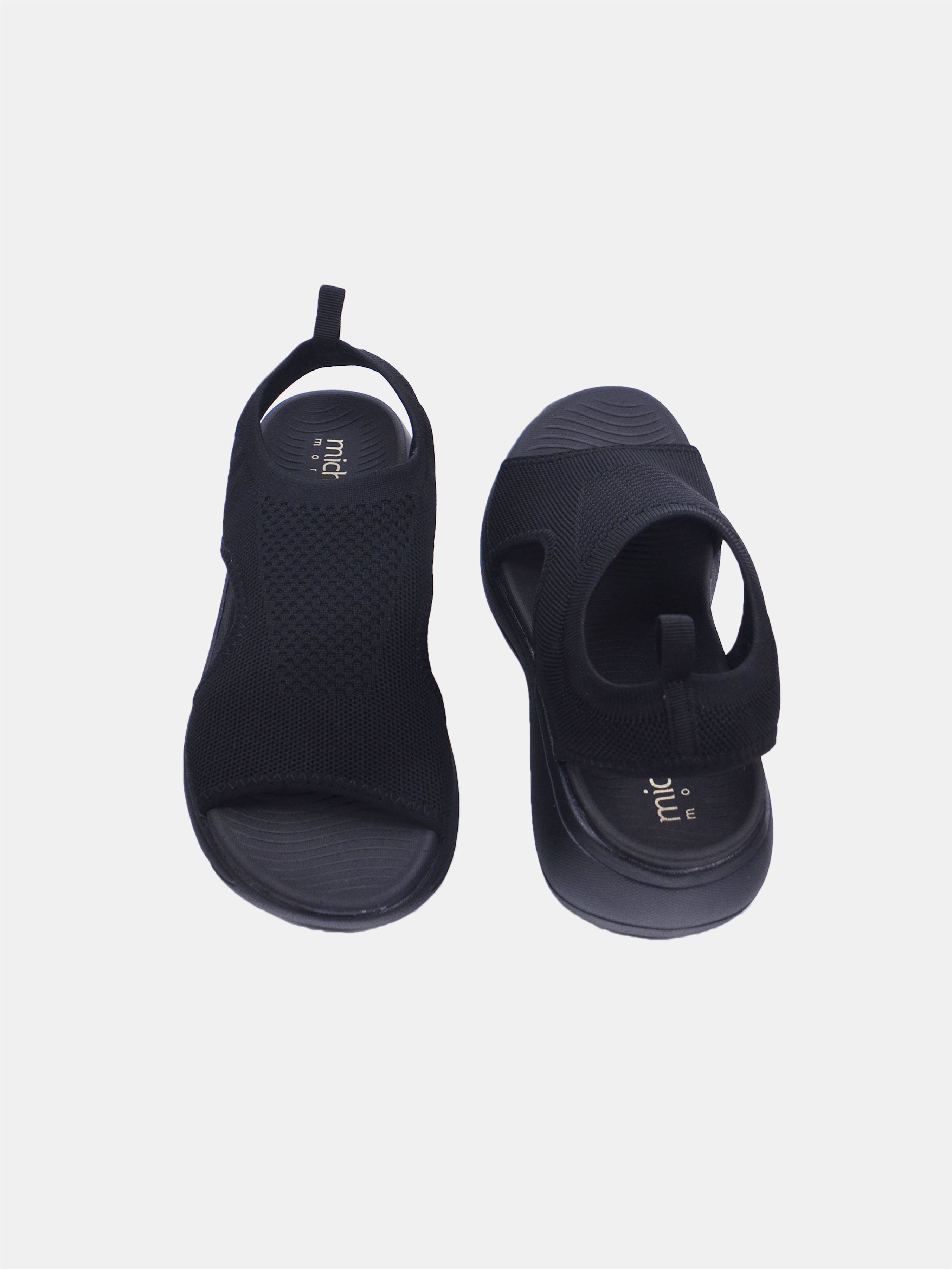 Michelle Morgan 214RJ536 Women's Casual Sandals #color_Black
