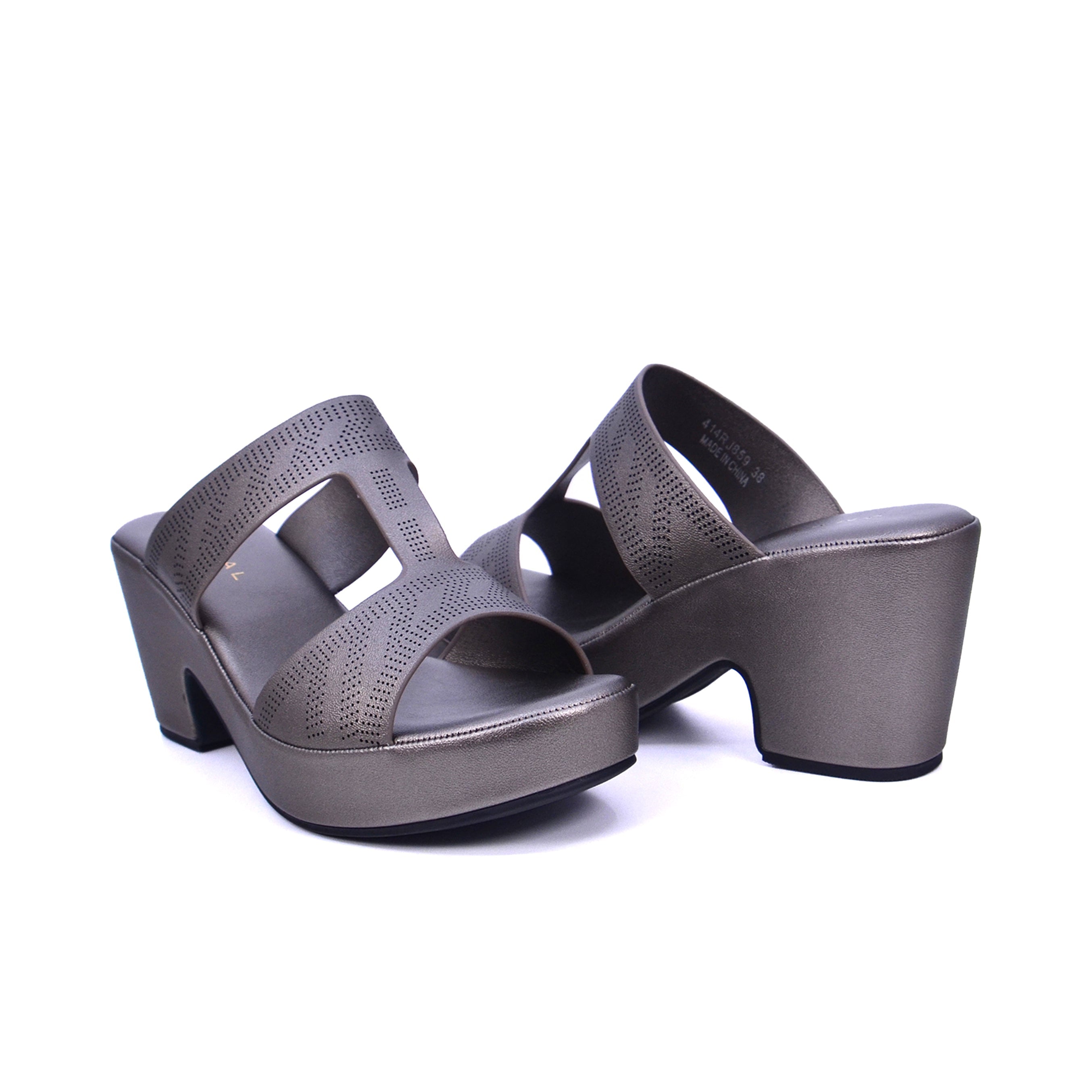 Mynaal 414Rj859 Women's Platform Sandal #color_Gray