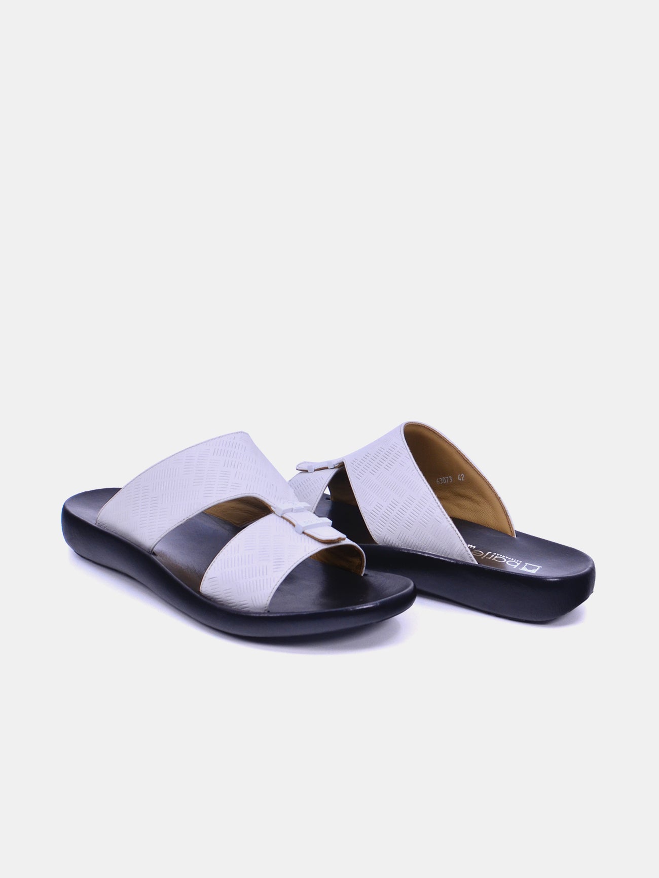 Barjeel Uno 63073 Men's Sandals #color_White