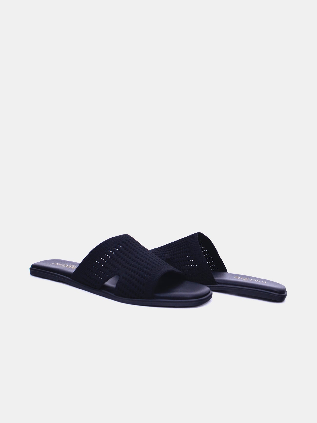 Michelle Morgan 114RJ10H Women's Flat Sandals #color_black