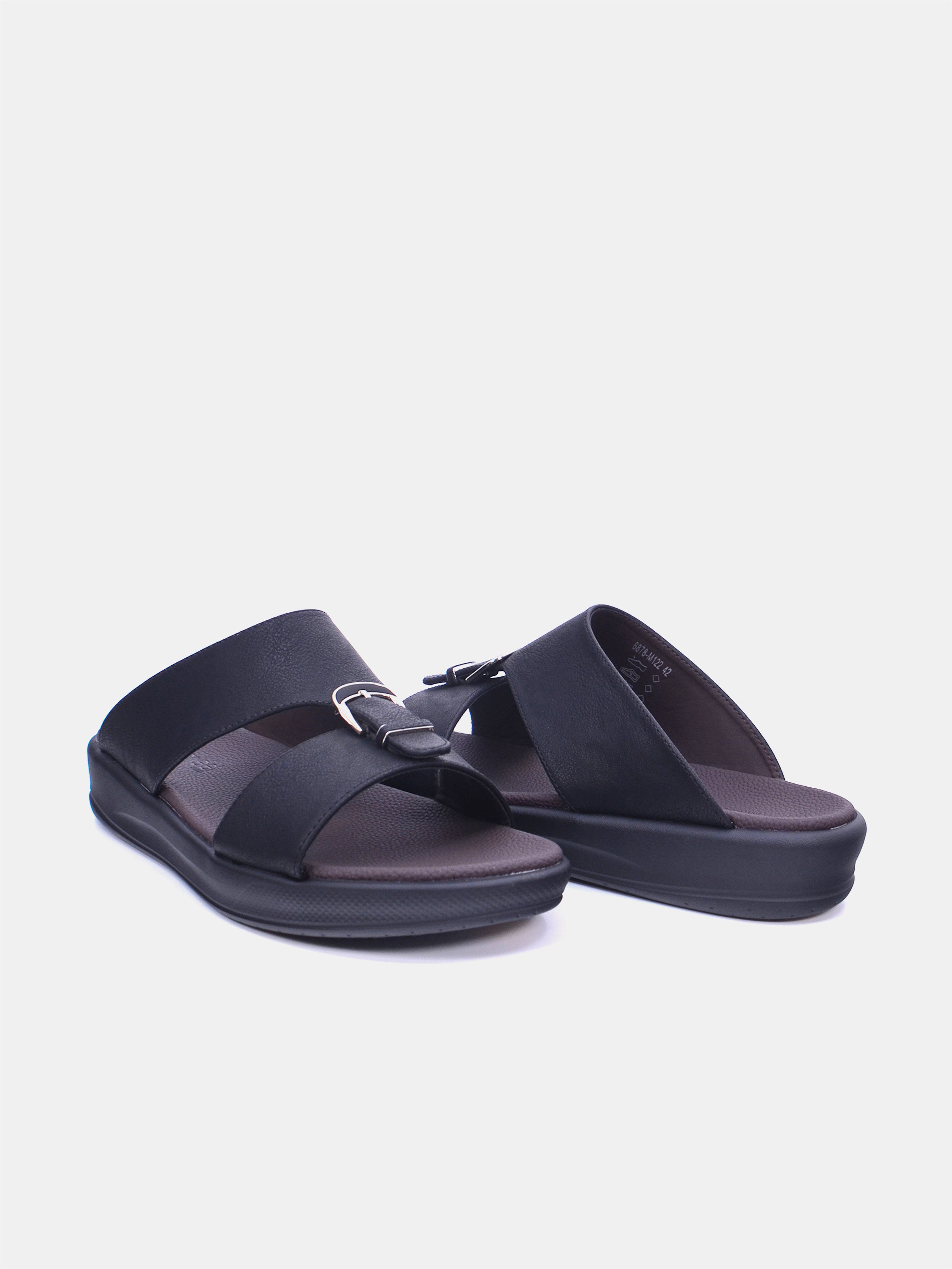 Barjeel Uno M 122A Men's Arabic Sandals #color_black