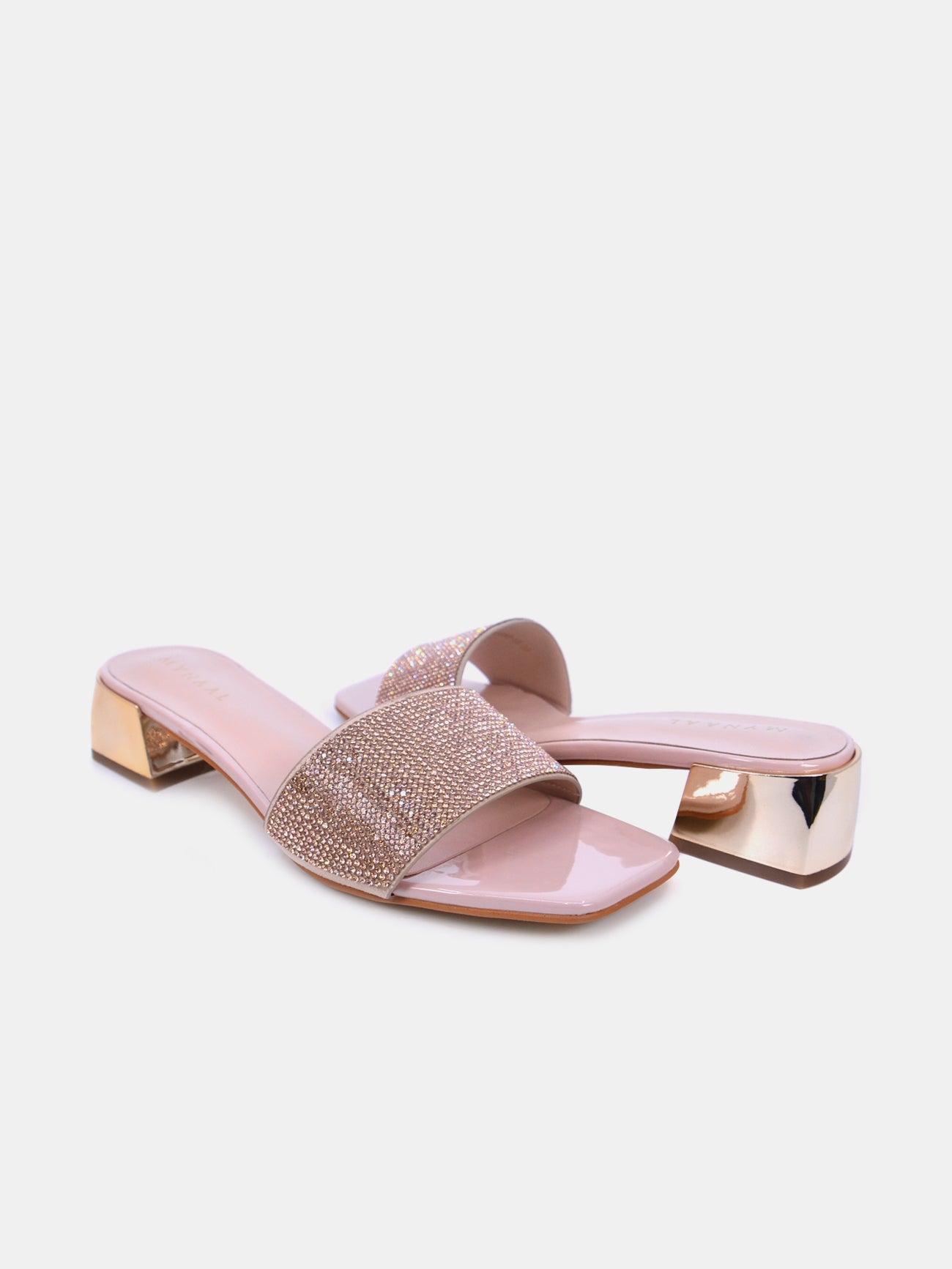 Mynaal Starling Women's Block Heel Sandals #color_Beige