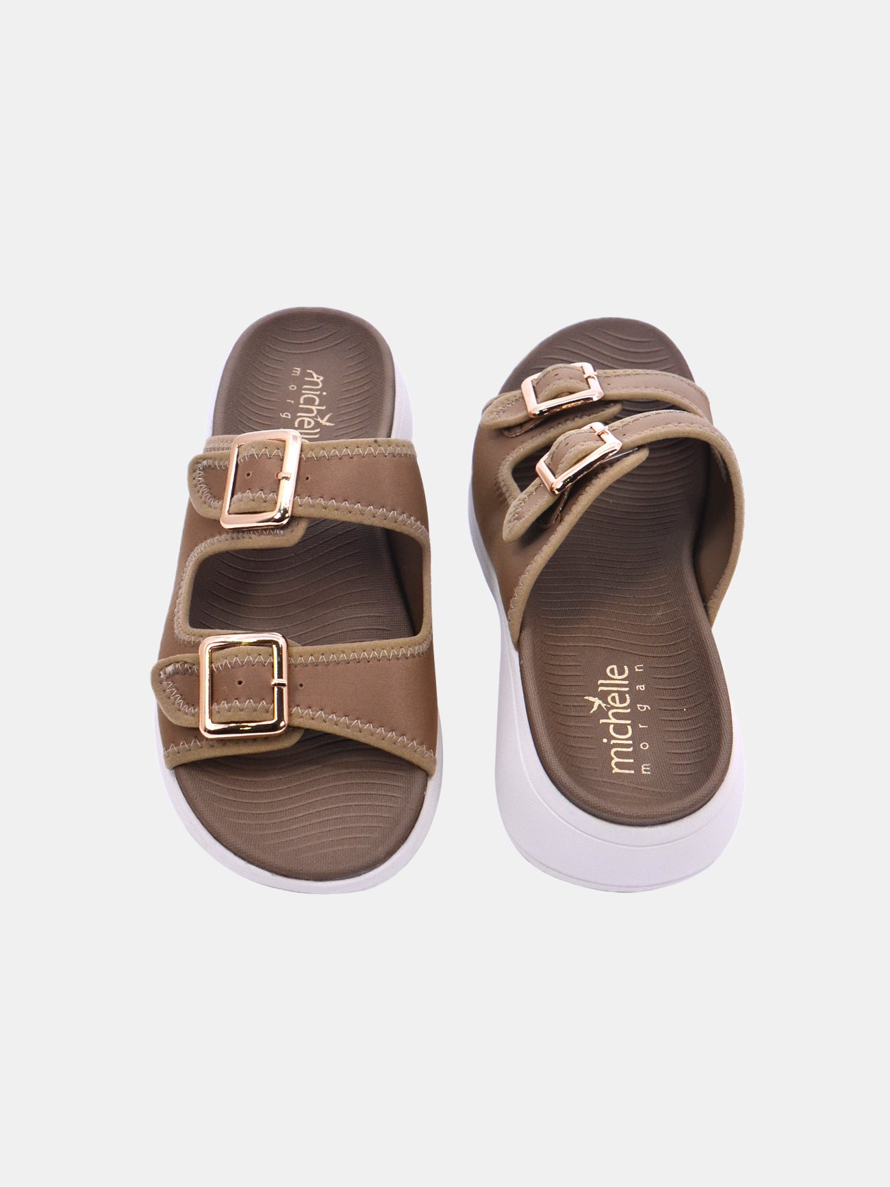 Michelle Morgan 214RJ533 Women's Casual Sandals #color_Brown