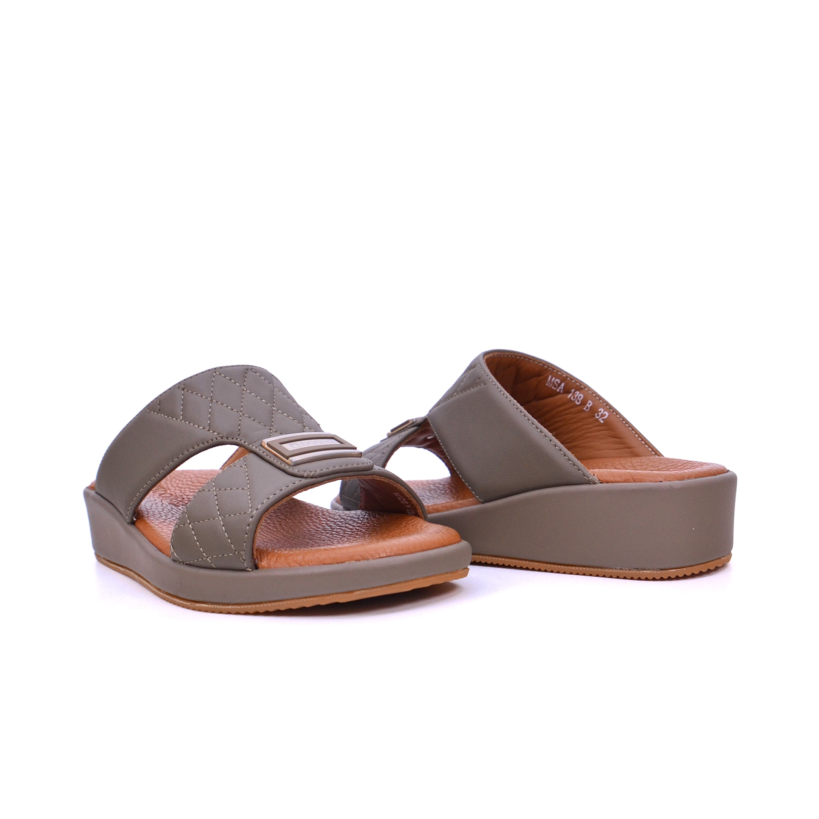 Barjeel Uno MSA138 B Boys Arabic Sandals #color_Beige