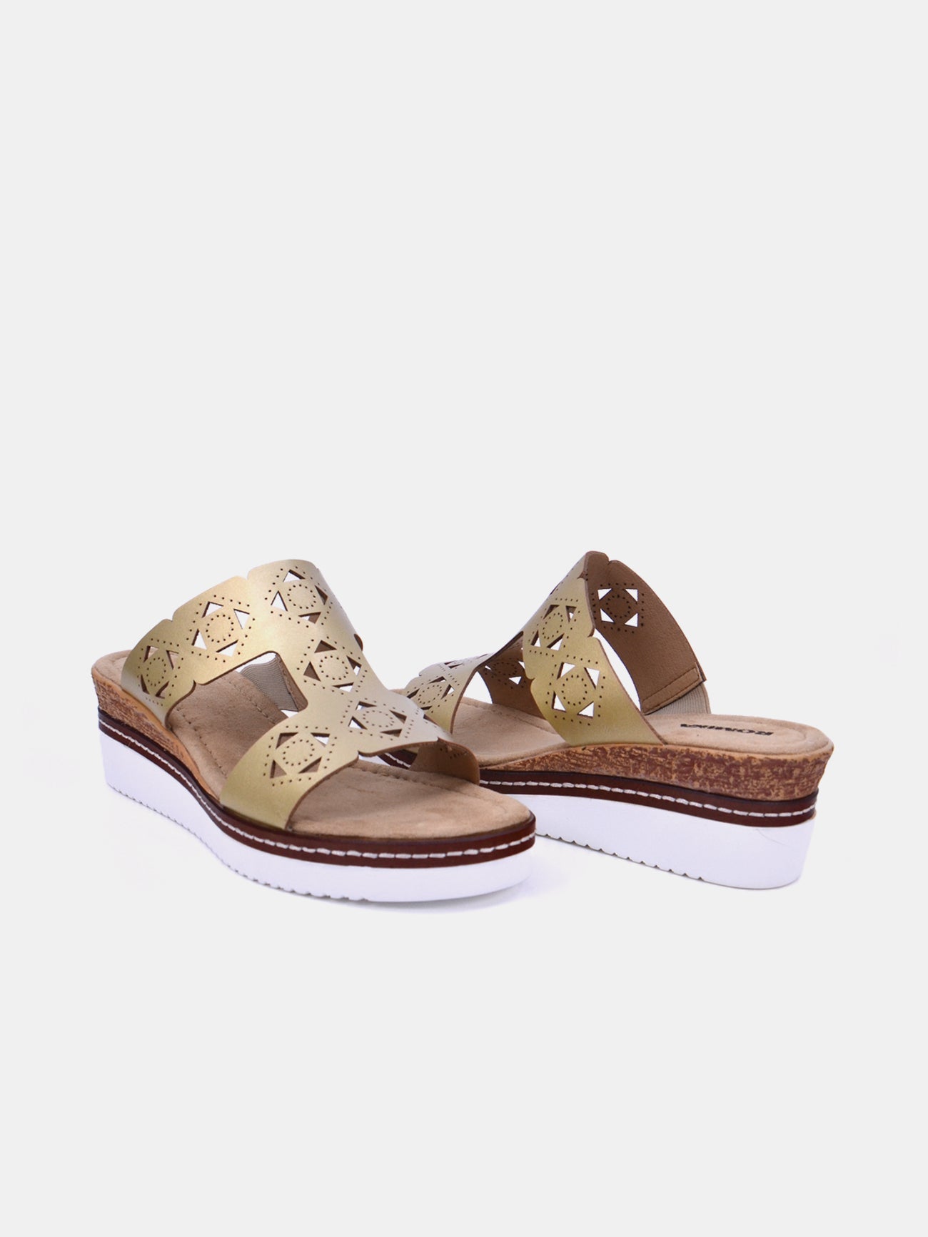 Romika 91403-AR653 Wedge Sandals #color_Gold