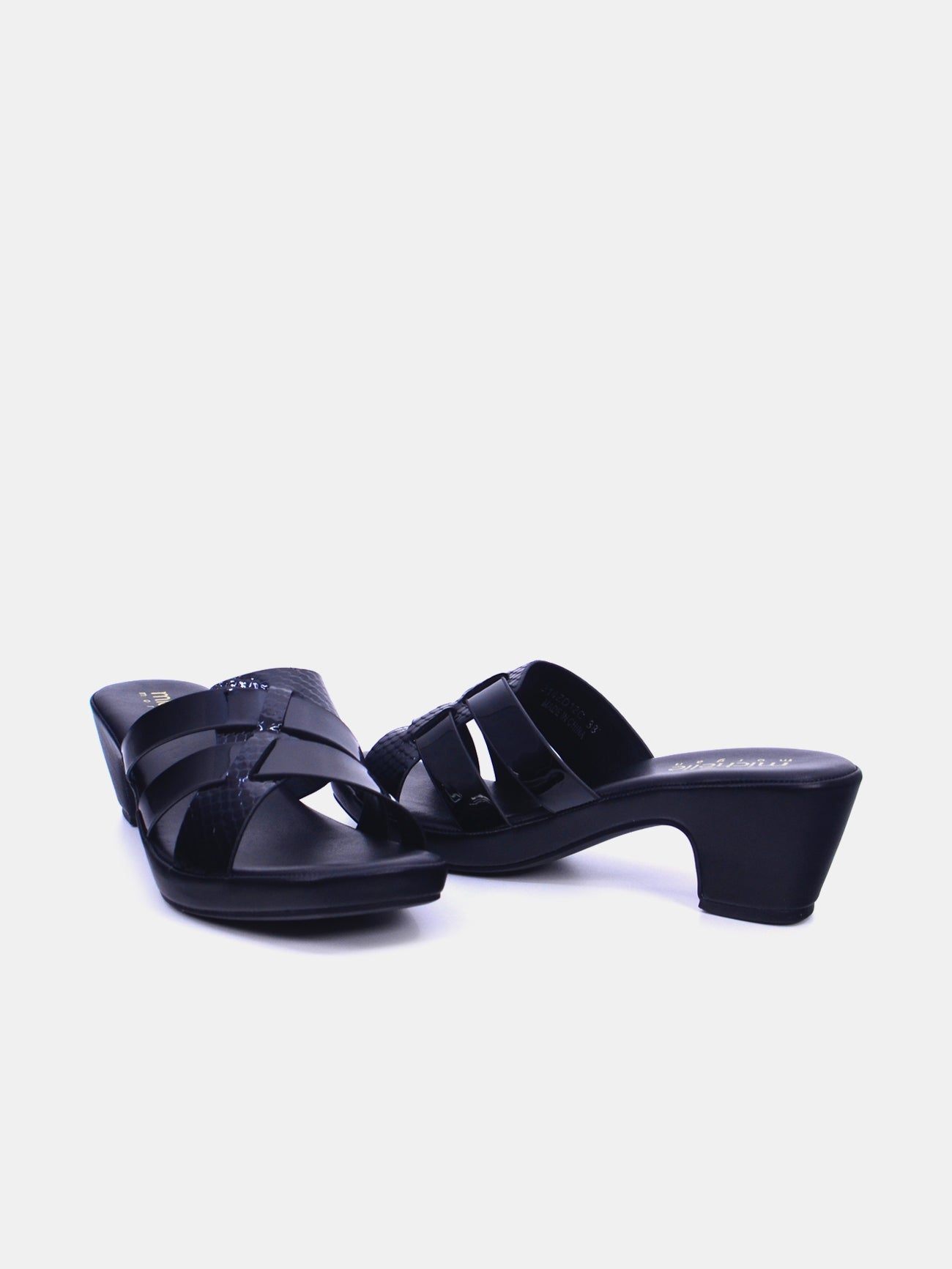 Michelle Morgan 314ZD12C Women's Heeled Sandals #color_Black