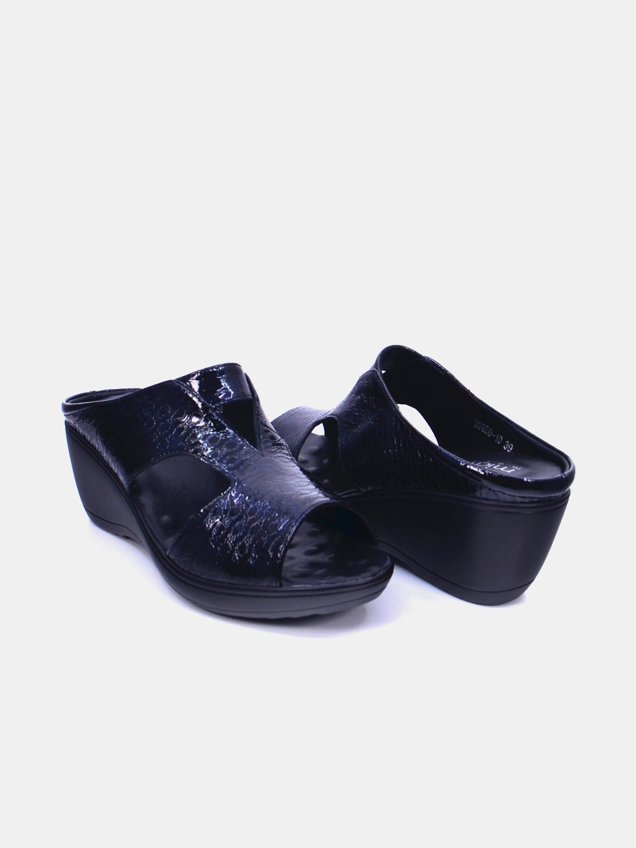 Michelle Morgan 20926-10 Women's Wedge Sandals #color_Blue